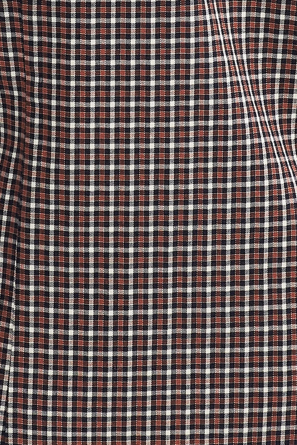 Padshaw Tailored Gingham Shirt - Navy - Image 6