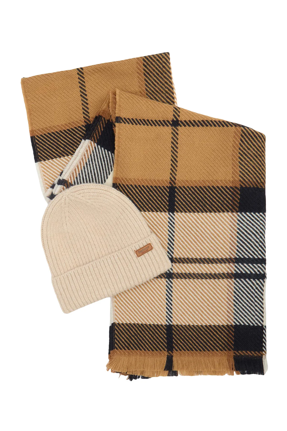 Pendle Beanie & Blair Scarf Gift Set - Hessian Navy