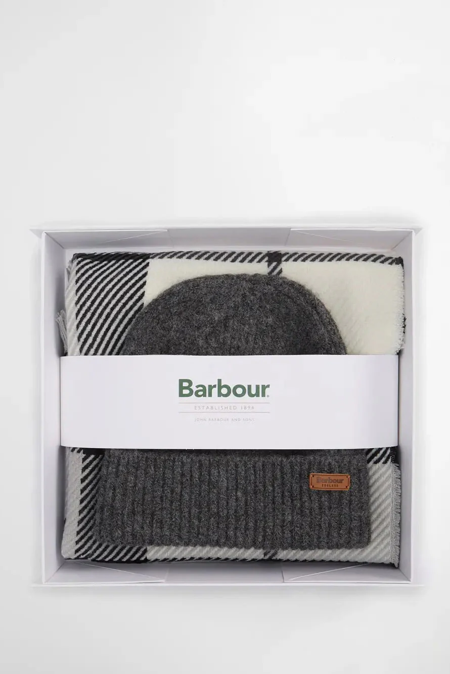 Pendle Beanie & Blair Scarf Gift Set - Monochrome - Image 2