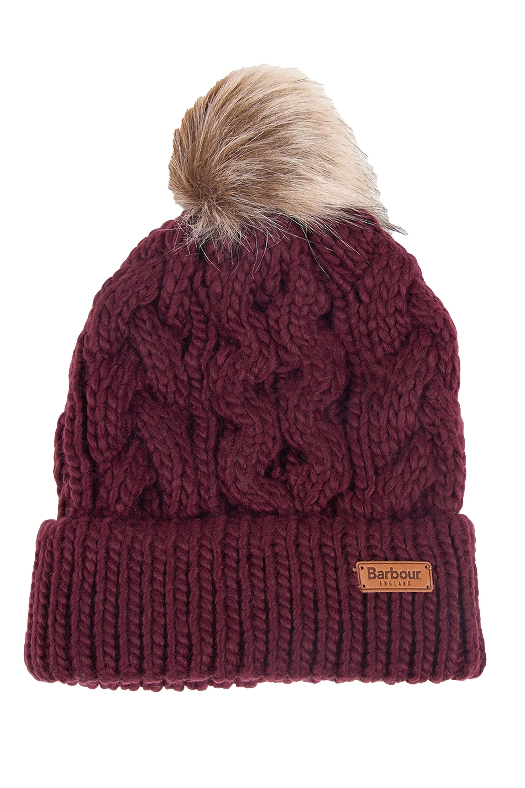 Penshaw Cable Beanie - Bordeaux