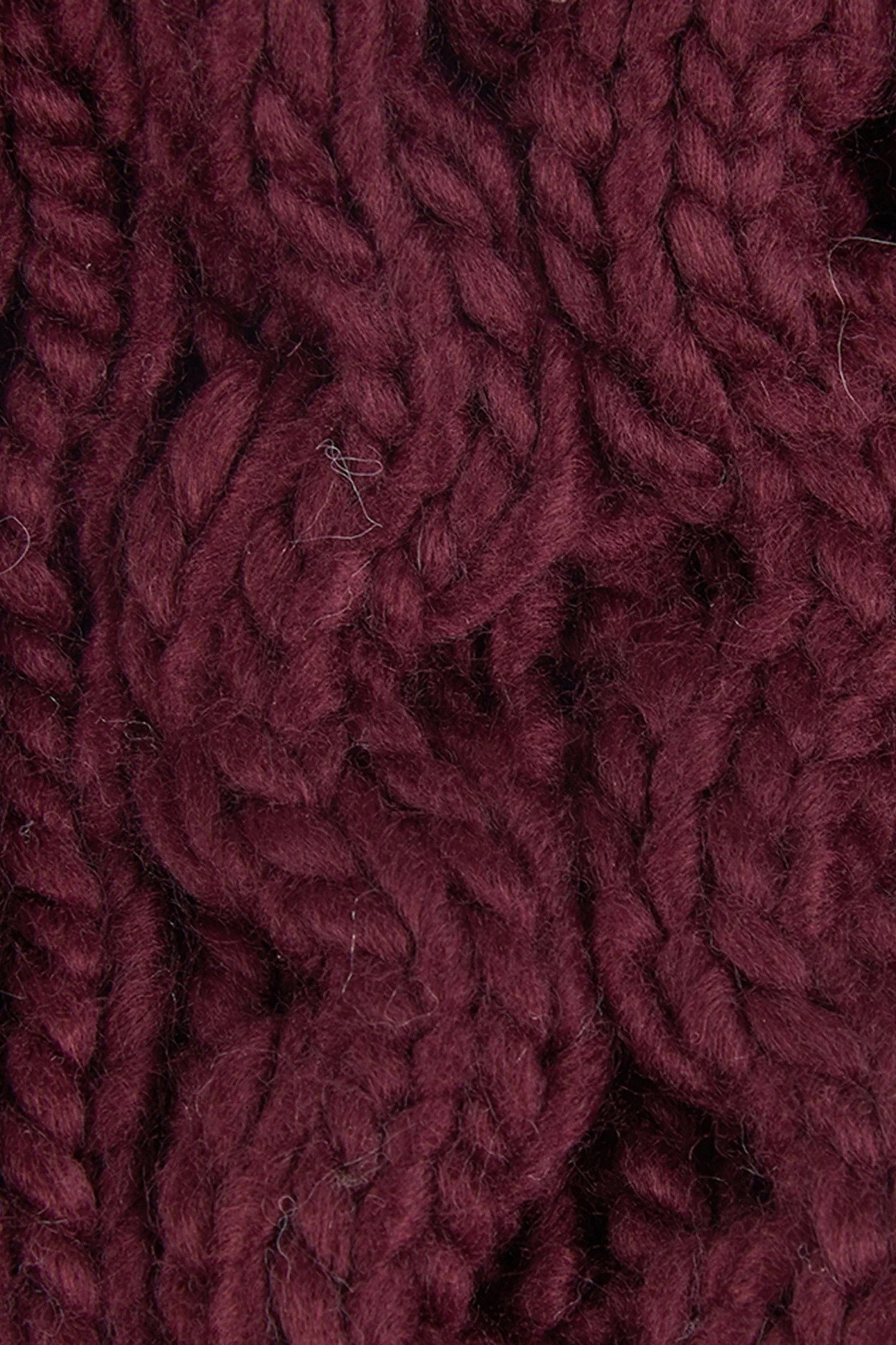 Penshaw Cable Beanie - Bordeaux - Image 3