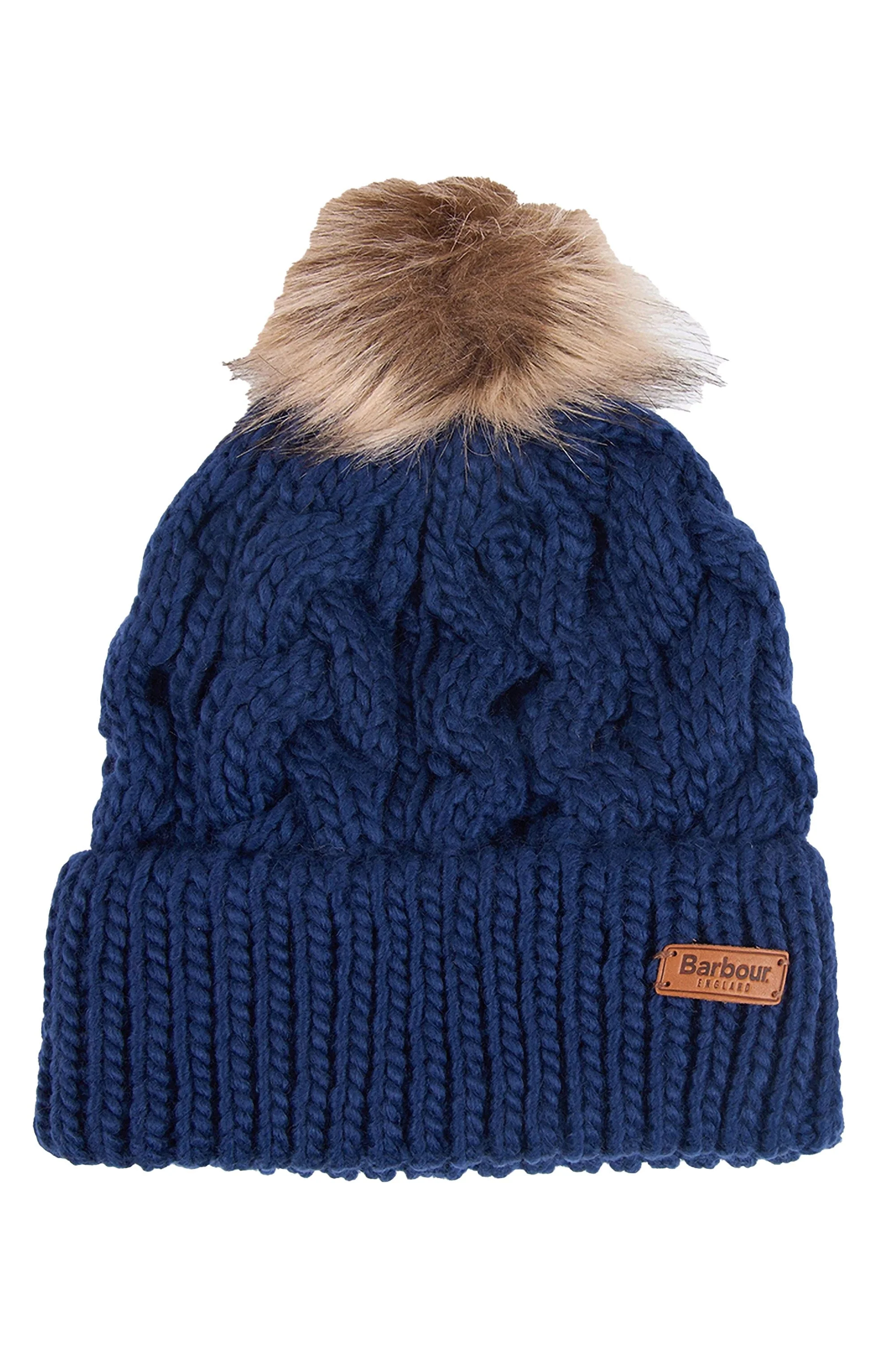 Penshaw Cable Beanie - Navy