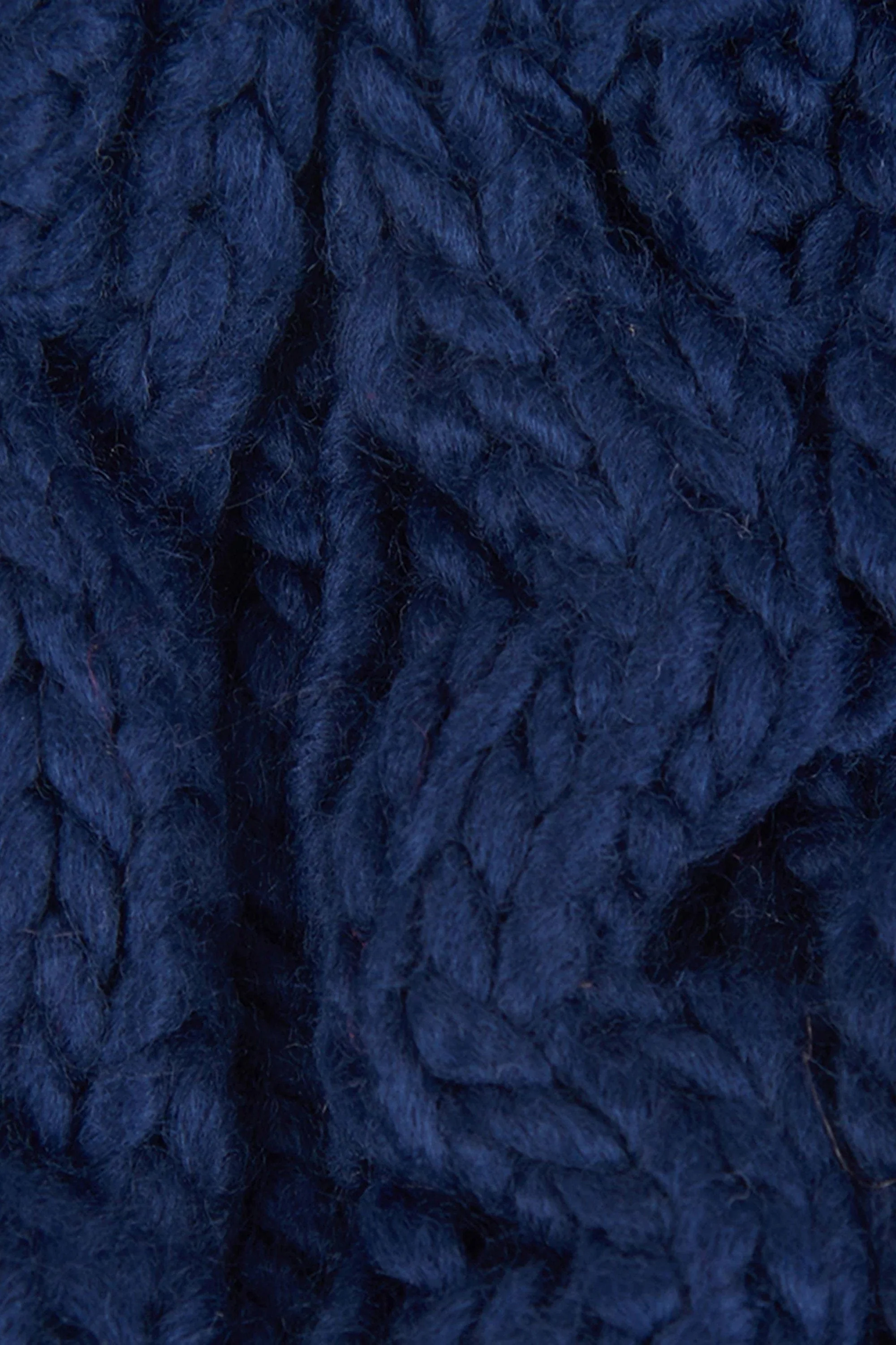Penshaw Cable Beanie - Navy - Image 3