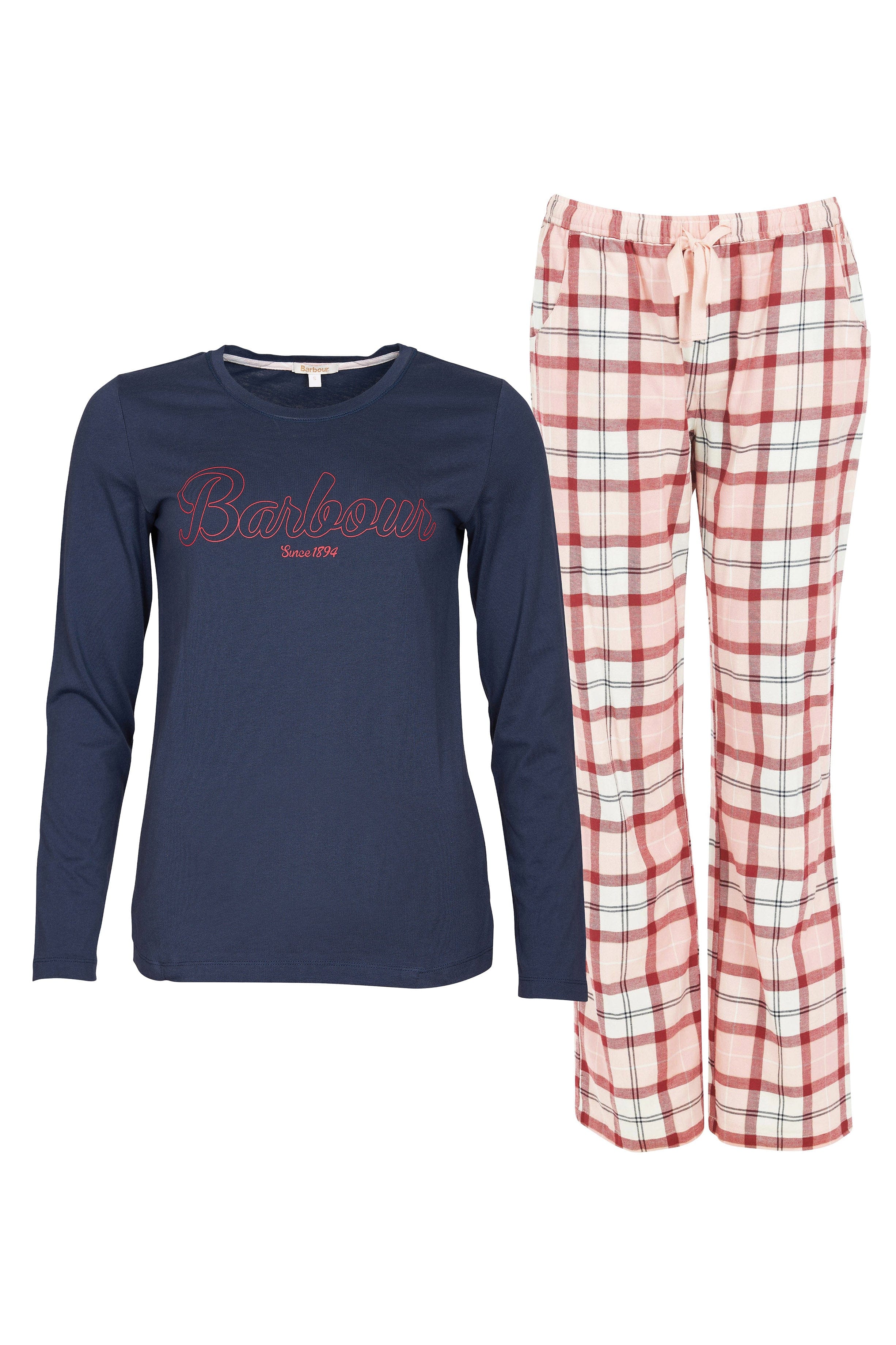 Phoebe Pyjama Set - Red/Pink Tartan