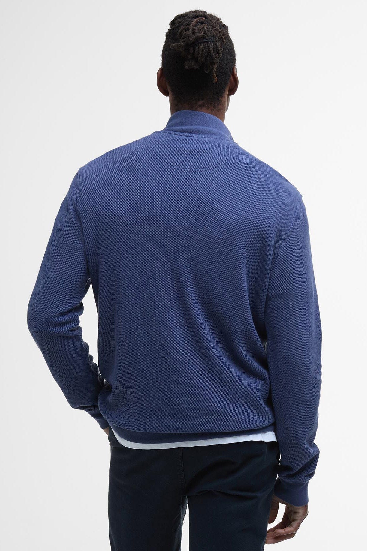 Pique Half Zip Sweatshirt - Oceana - Image 3
