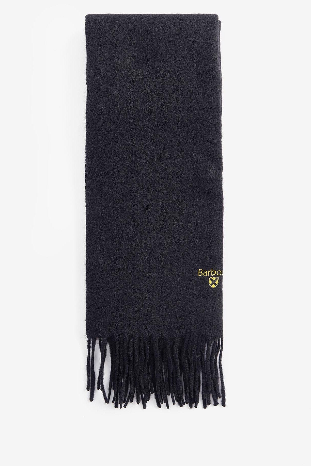 Plain Lambswool Scarf - Black - Image 3