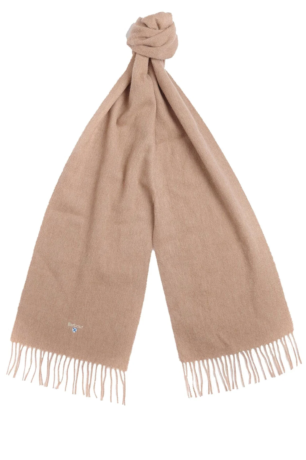 Plain Lambswool Scarf - Light Brown