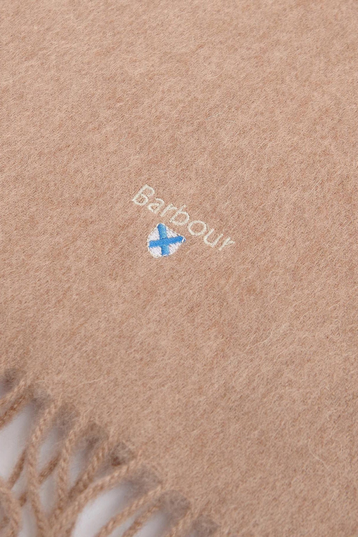 Plain Lambswool Scarf - Light Brown - Image 5
