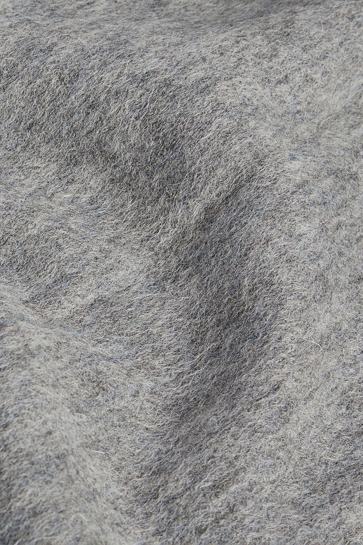 Plain Lambswool Scarf - Light Grey Marl - Image 4
