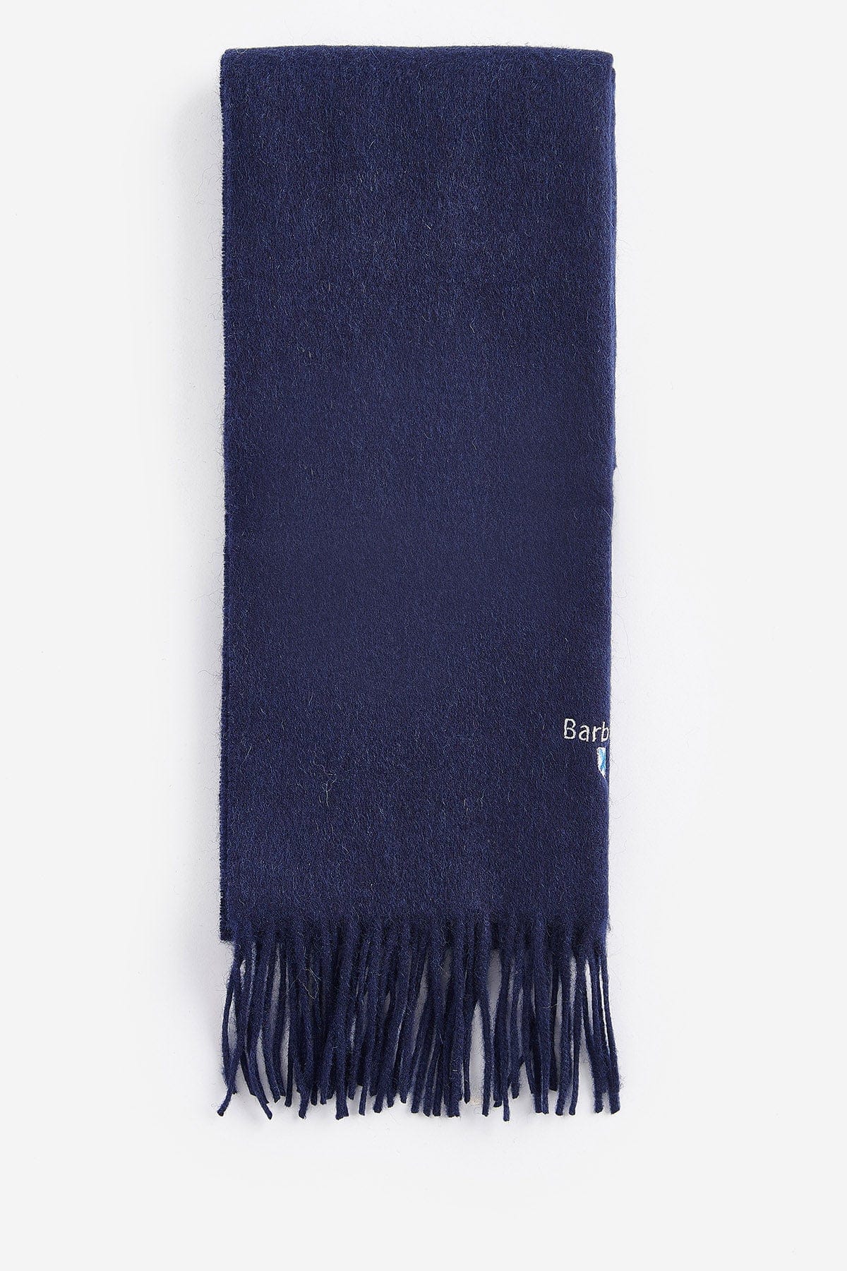 Plain Lambswool Scarf - Navy - Image 2