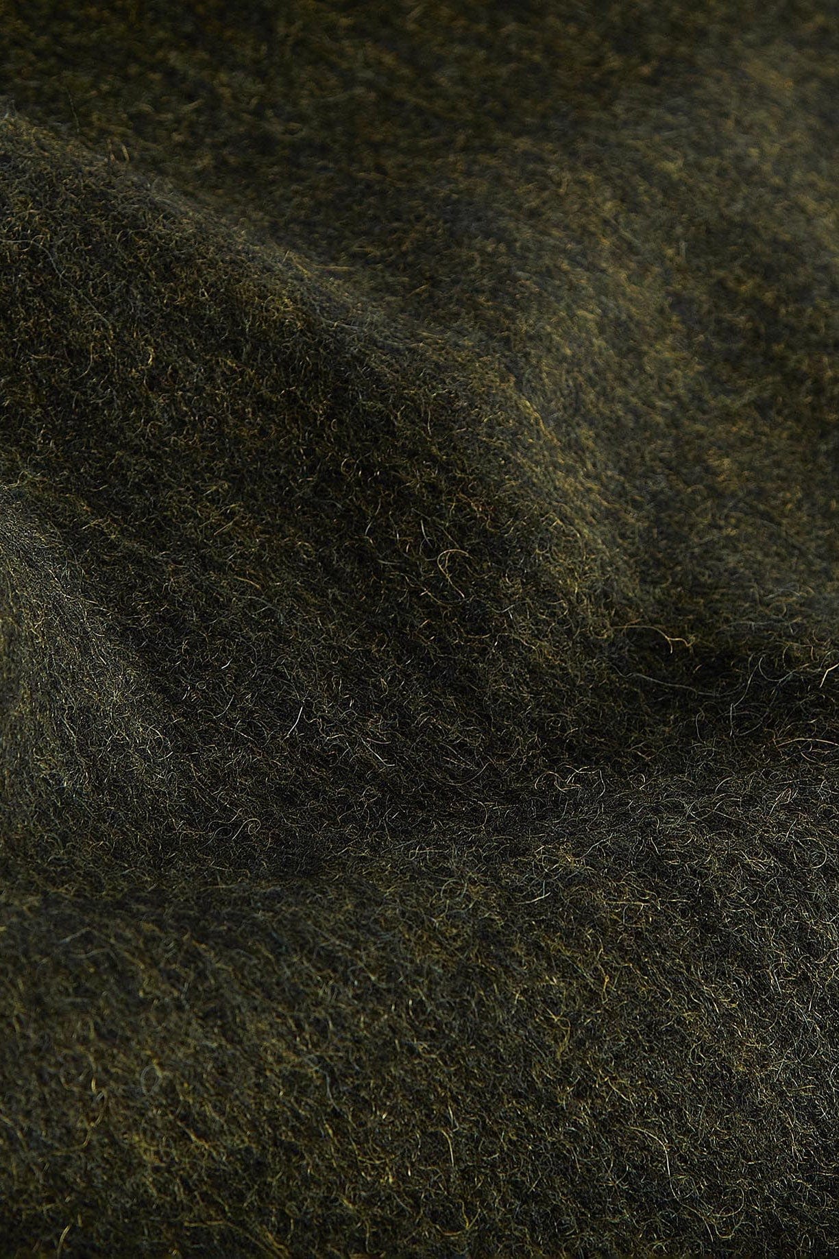 Plain Lambswool Scarf - Seaweed - Image 4