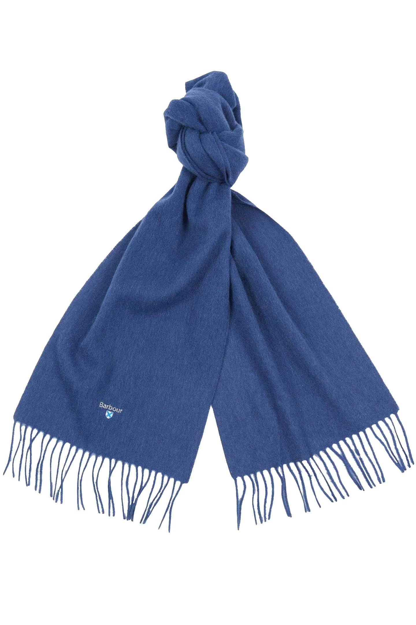 Plain Lambswool Scarf - True Navy