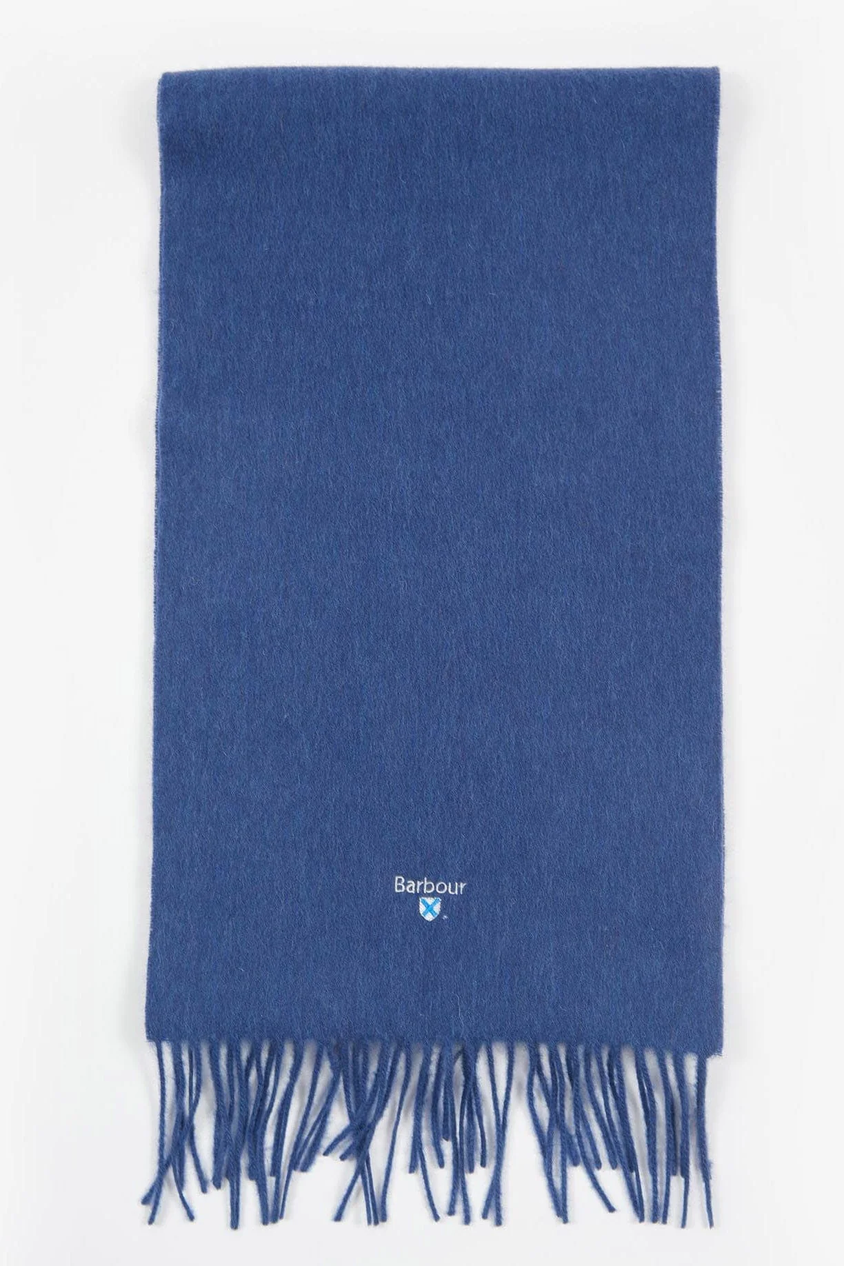 Plain Lambswool Scarf - True Navy - Image 2