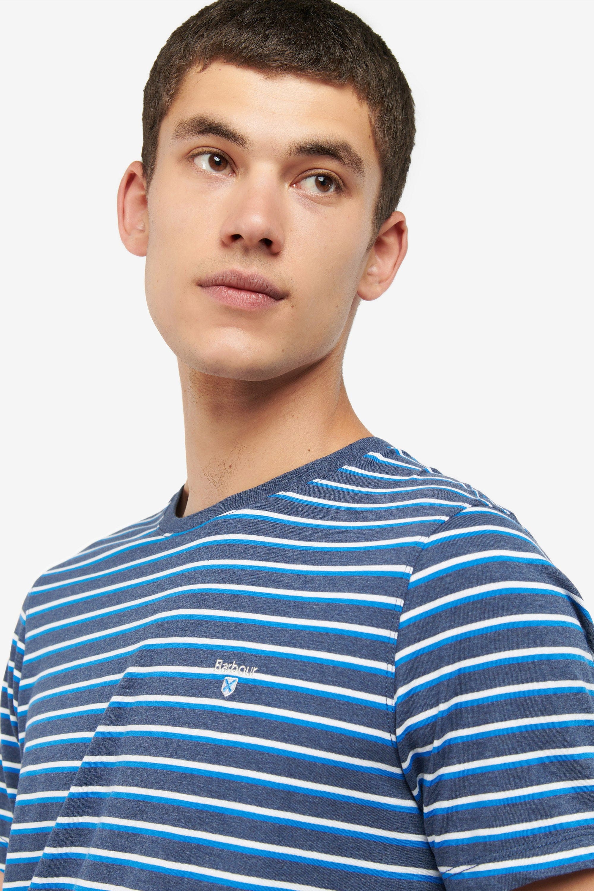 Ponte Stripe T Shirt - Navy - Image 4