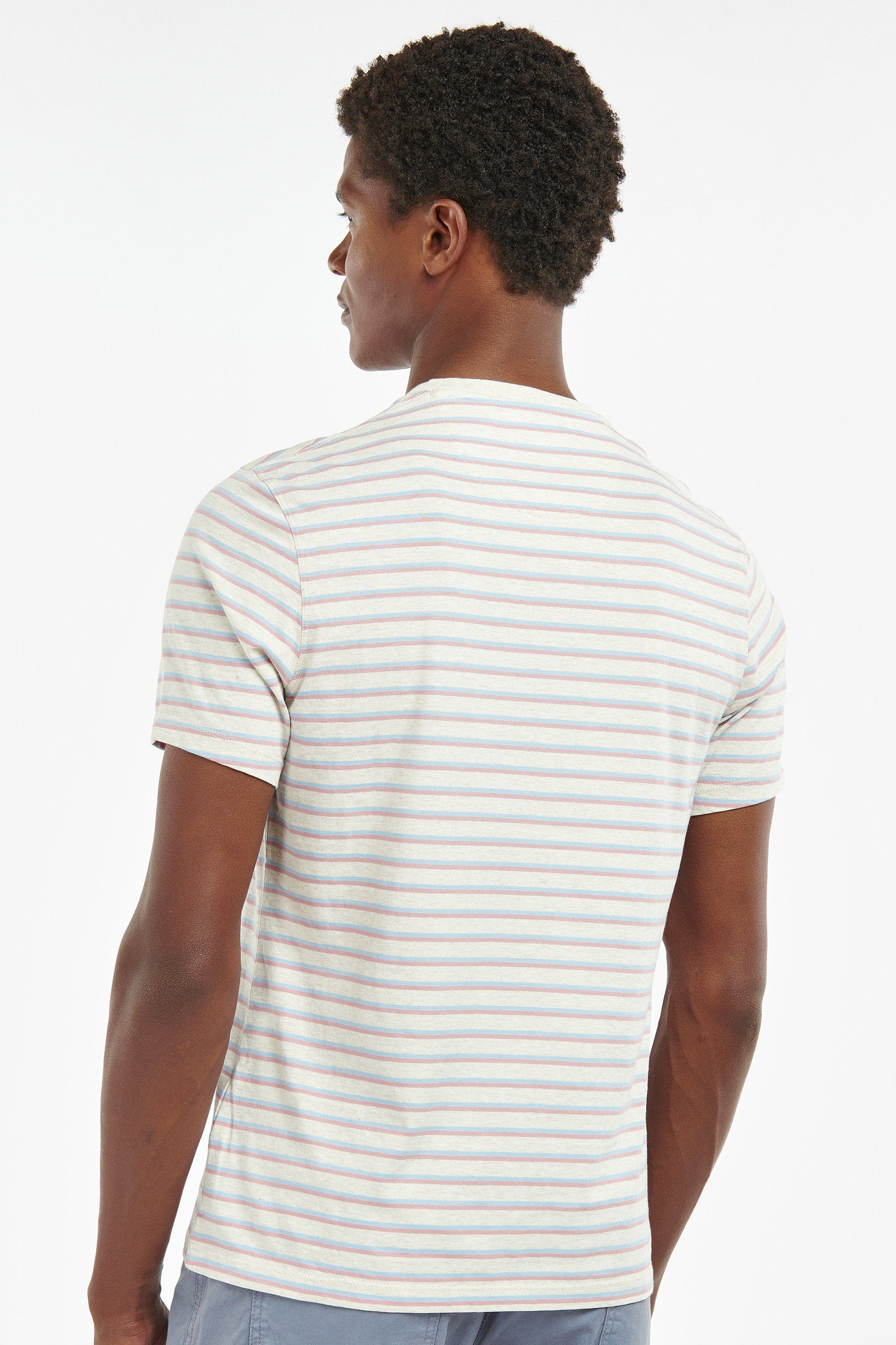 Ponte Stripe T Shirt - White - Image 3