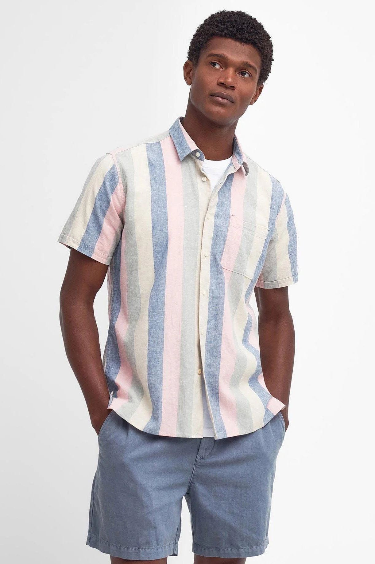 Portwell Regular Fit Short Sleeve Shirt - Olive - Image 7