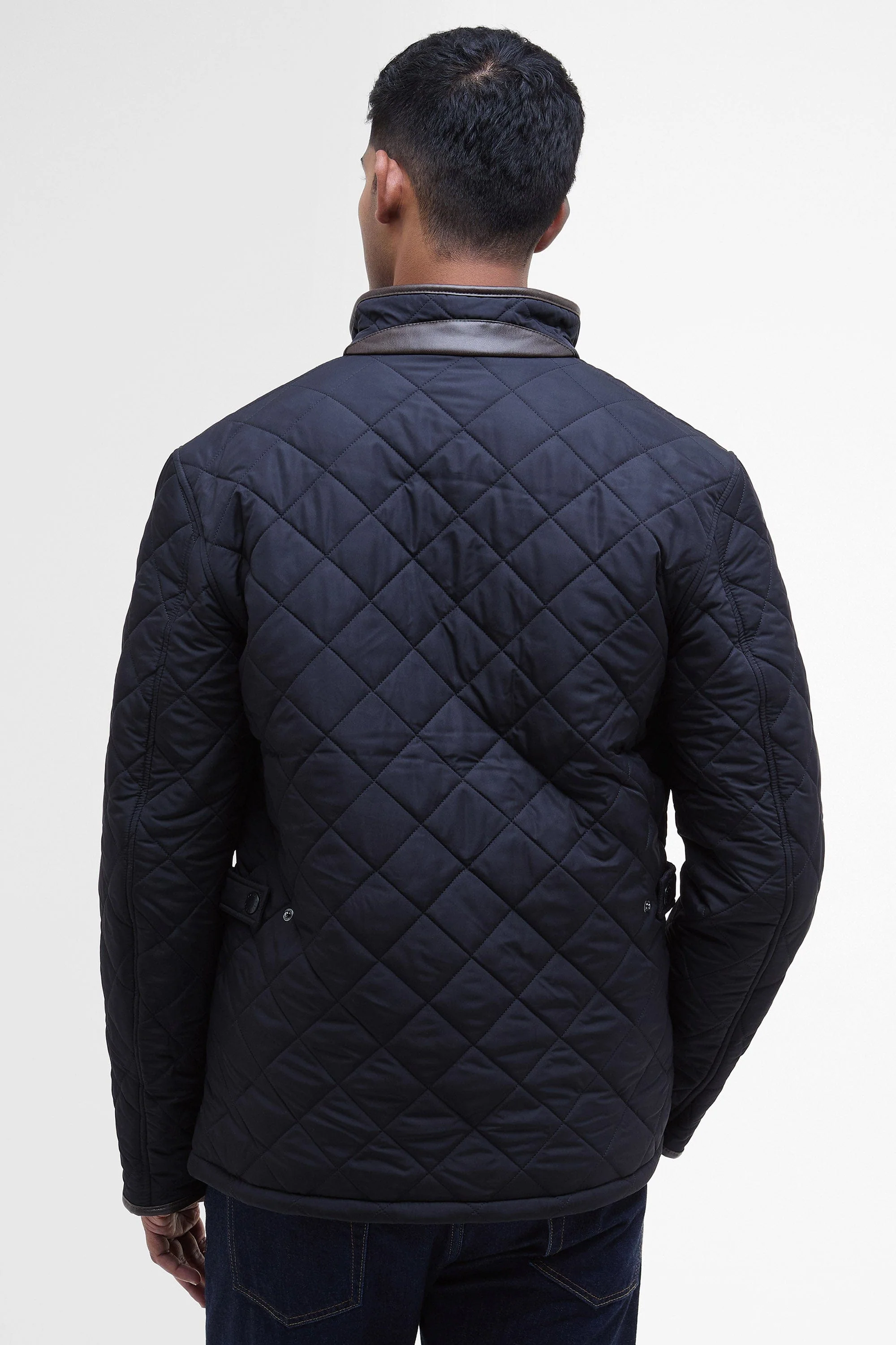 Powell Tailored Quilted Jacket - Navy - Image 3
