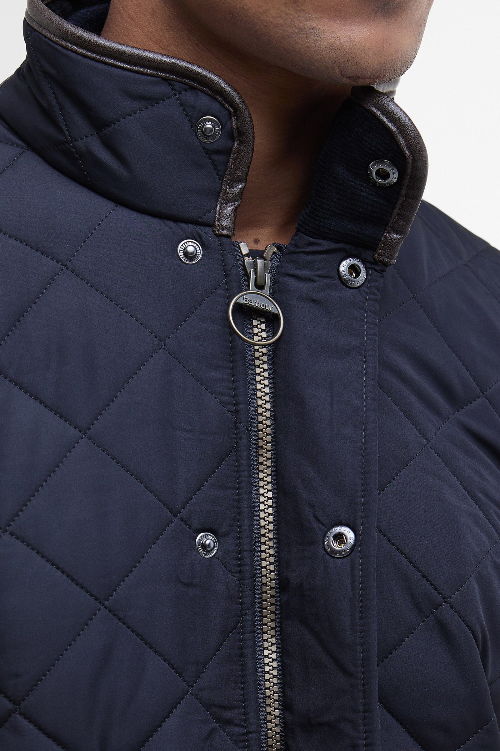 Powell Tailored Quilted Jacket - Navy - Image 5