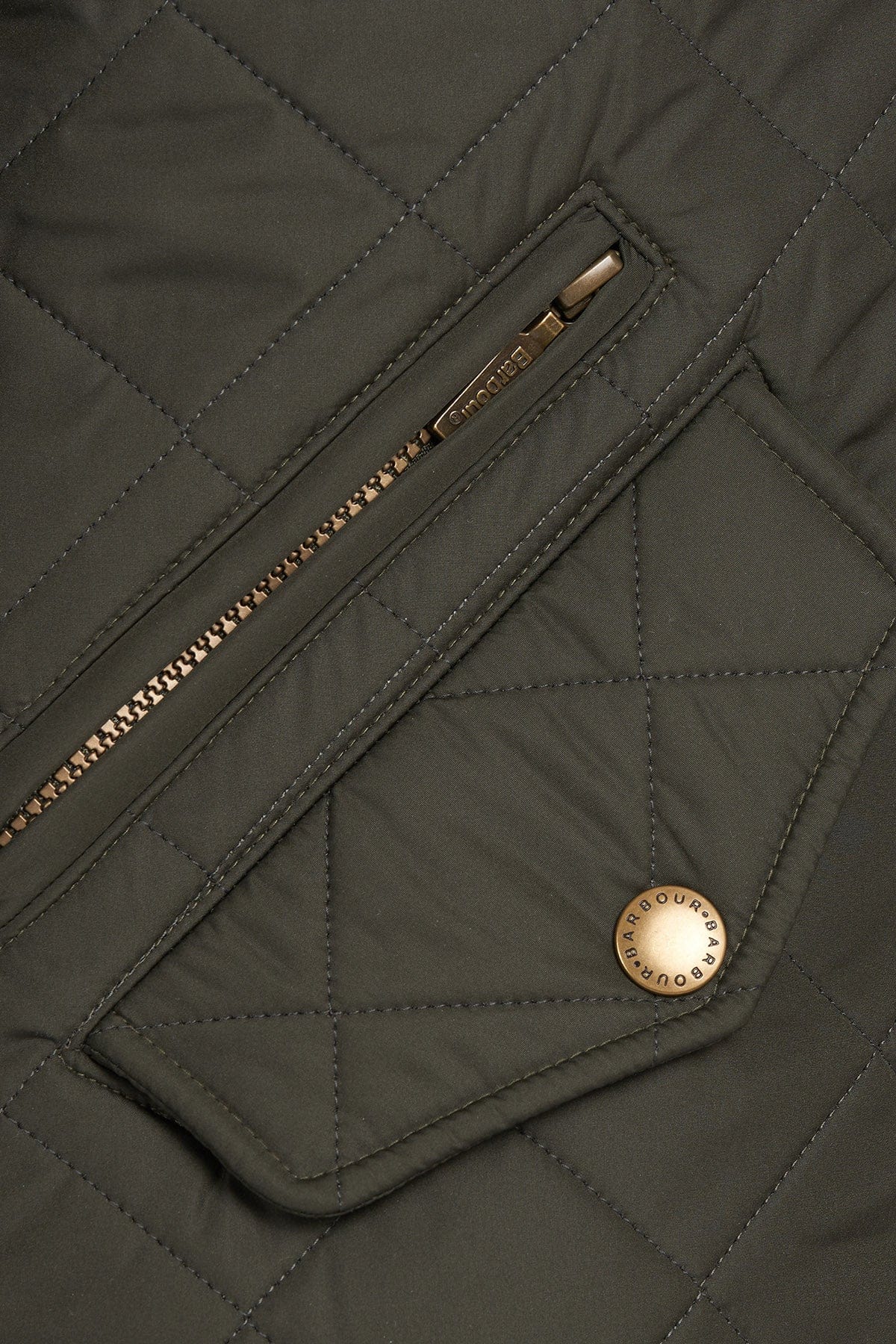 Powell Tailored Quilted Jacket - Sage - Image 7