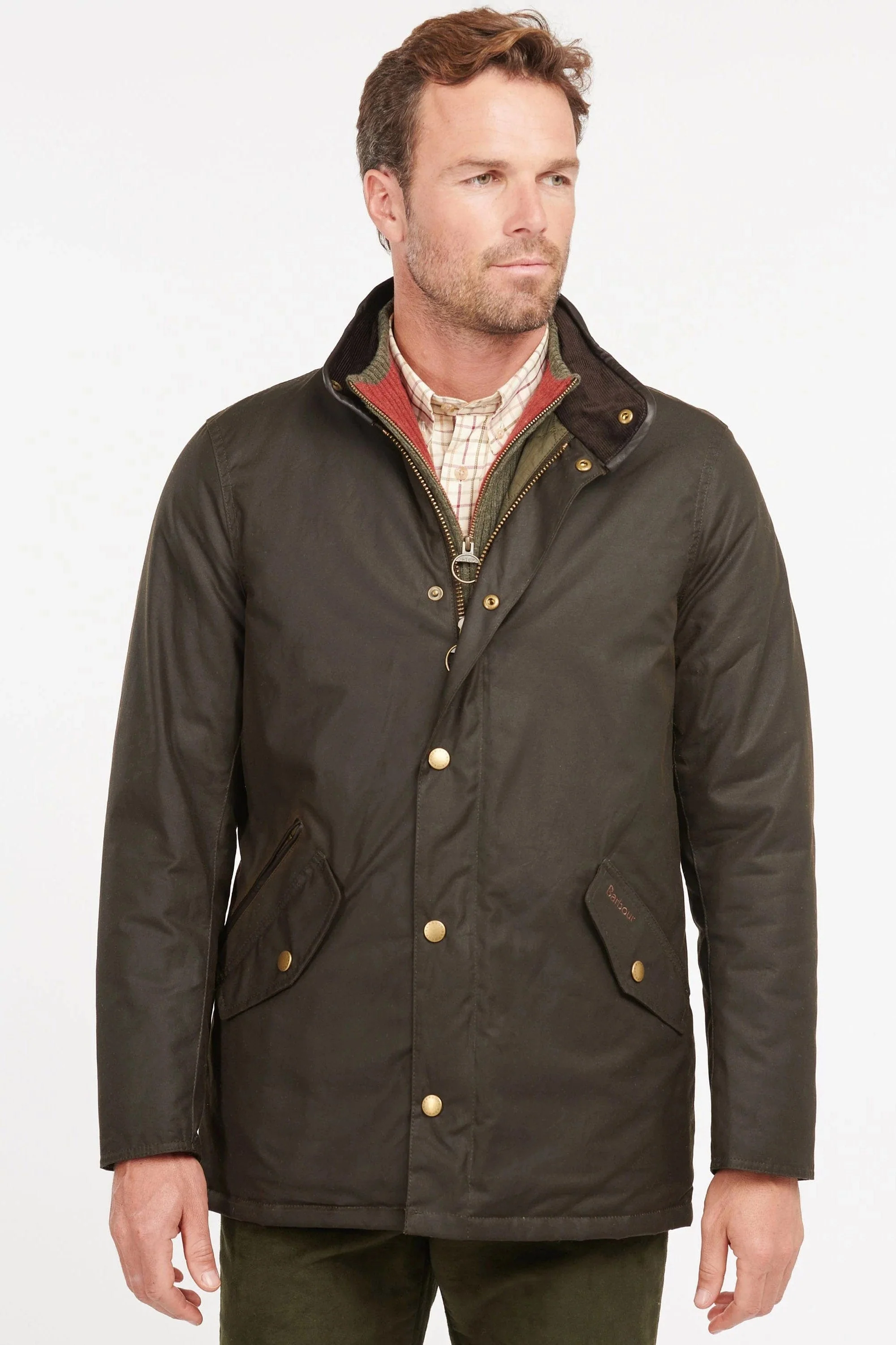 Prestbury Wax Jacket - Olive - Image 2