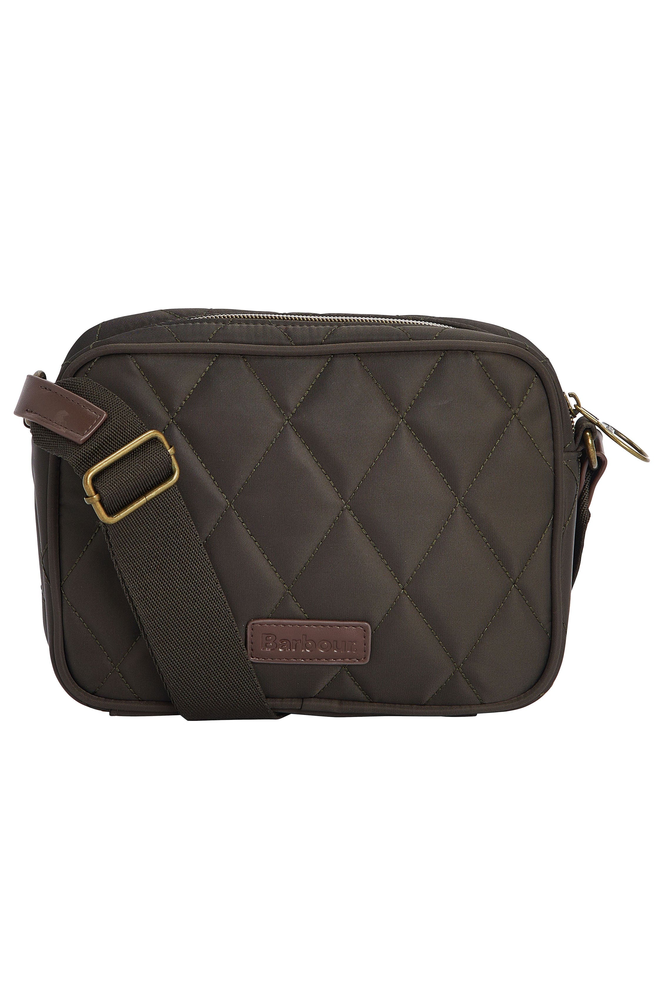 Quilted Crossbody Bag - Olive