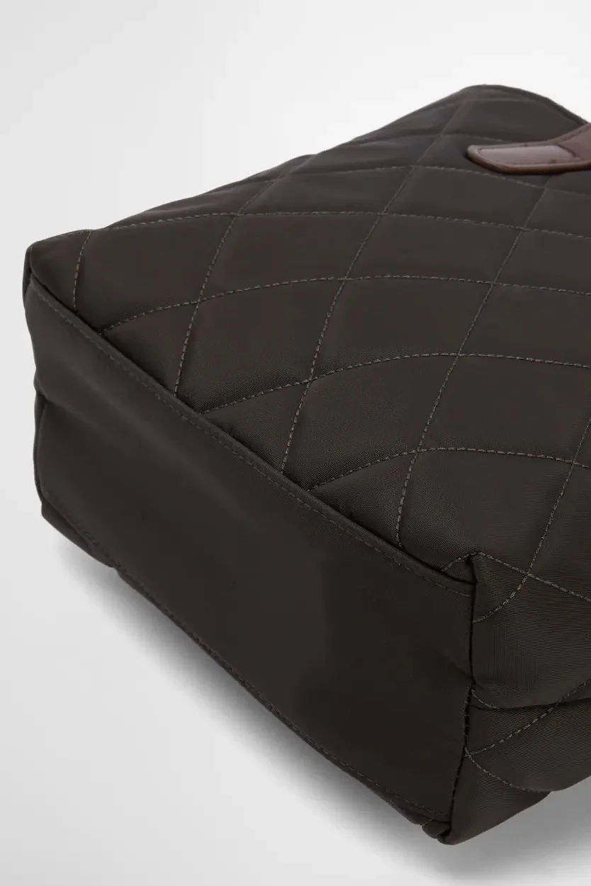 Quilted Mini Tote Bag - Olive - Image 7