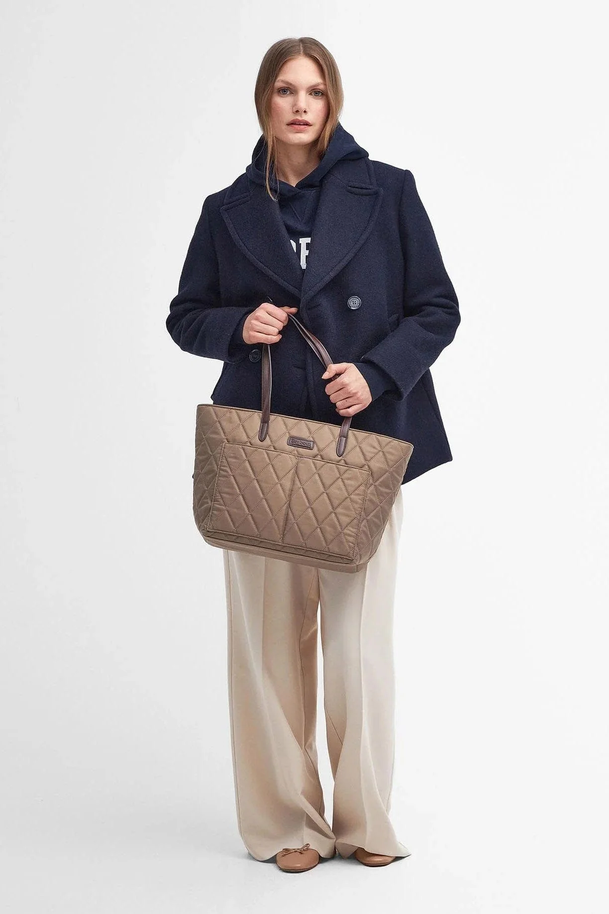 Quilted Tote Bag - Sand Dune - Image 2