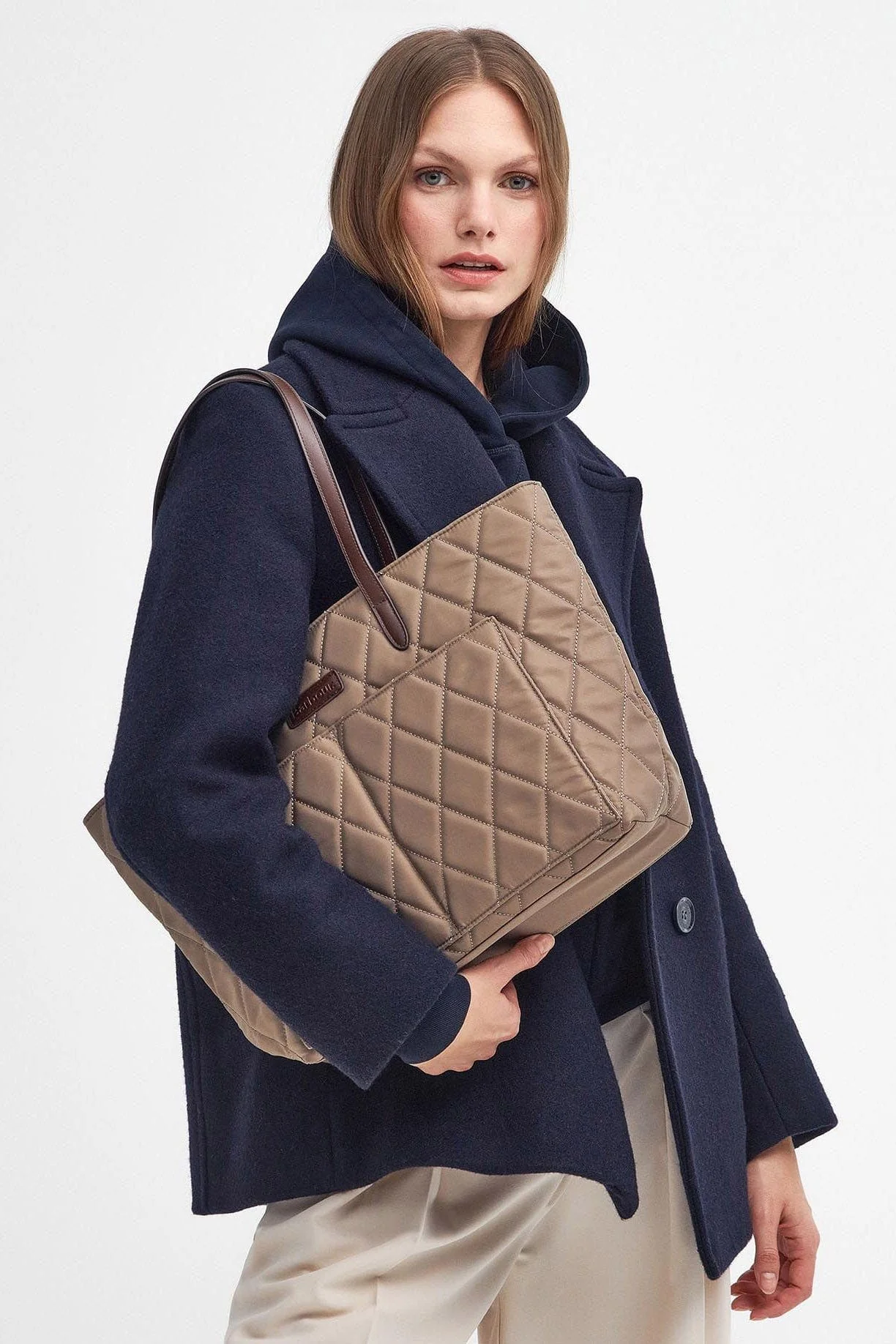 Quilted Tote Bag - Sand Dune - Image 3