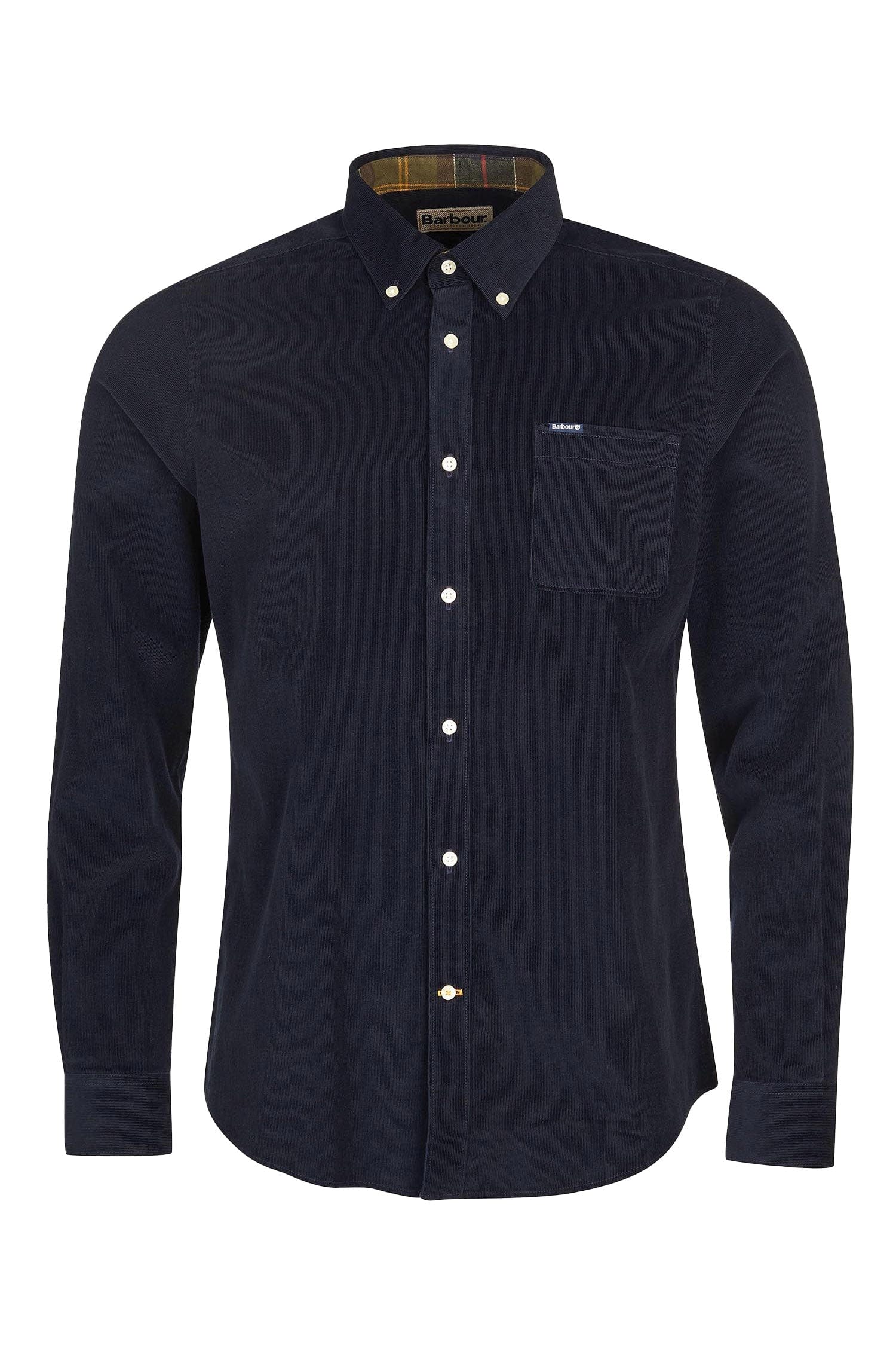 Ramsey Tailored Checked Shirt - Navy