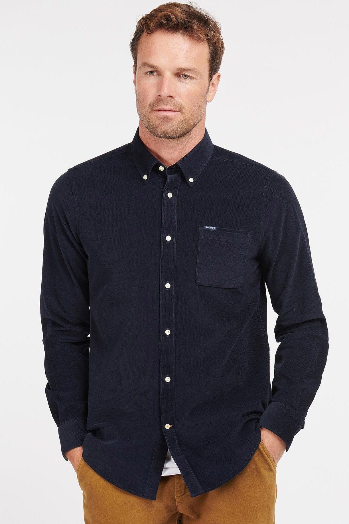 Ramsey Tailored Checked Shirt - Navy - Image 2