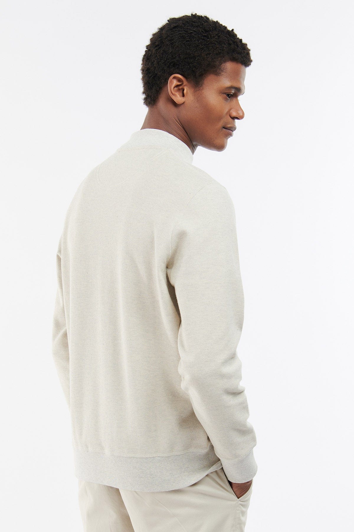 Rigg Half Zip - Ecru - Image 3