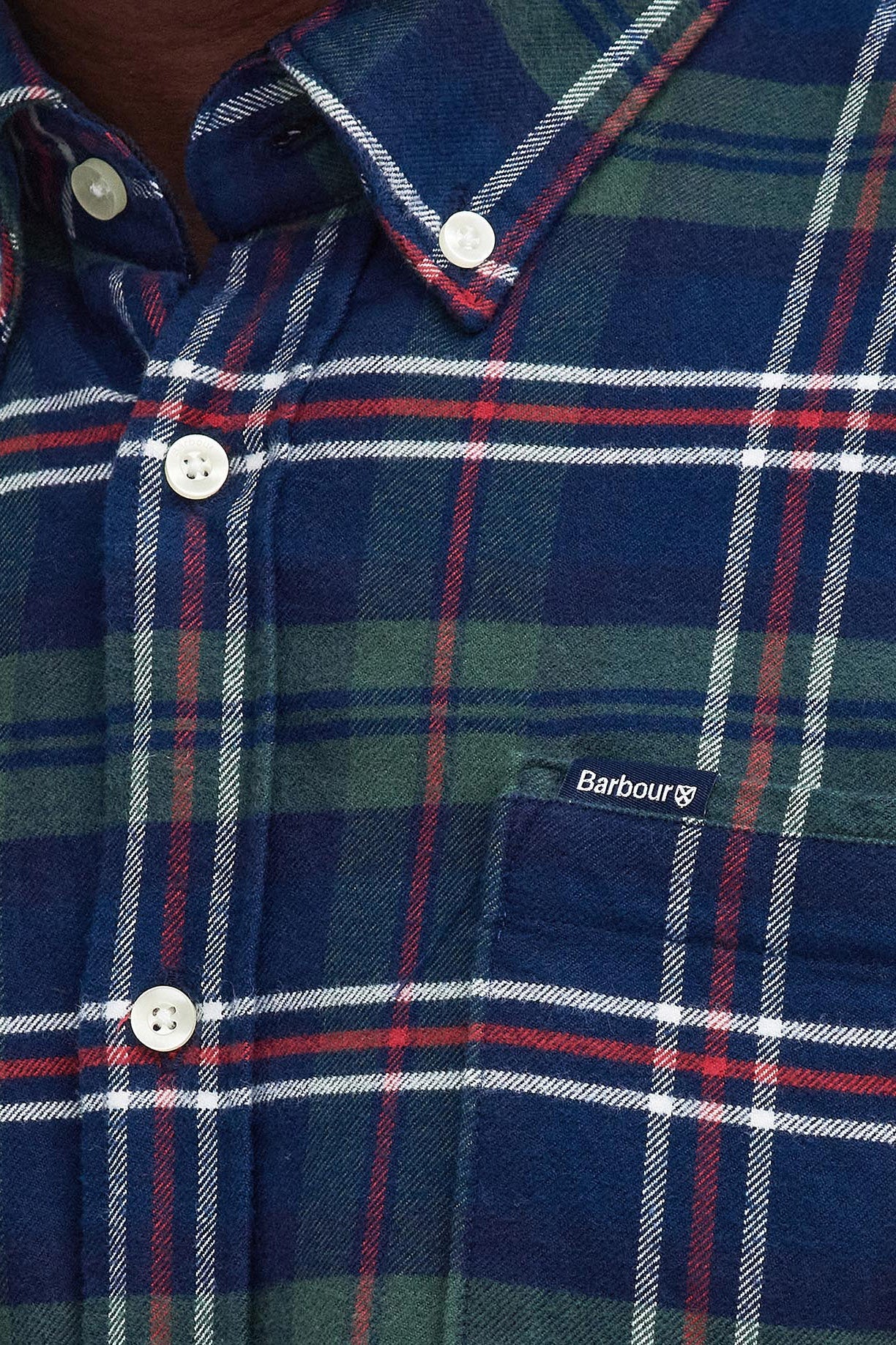 Ronan Tailored Brushed Cotton Shirt - Deep Blue - Image 6
