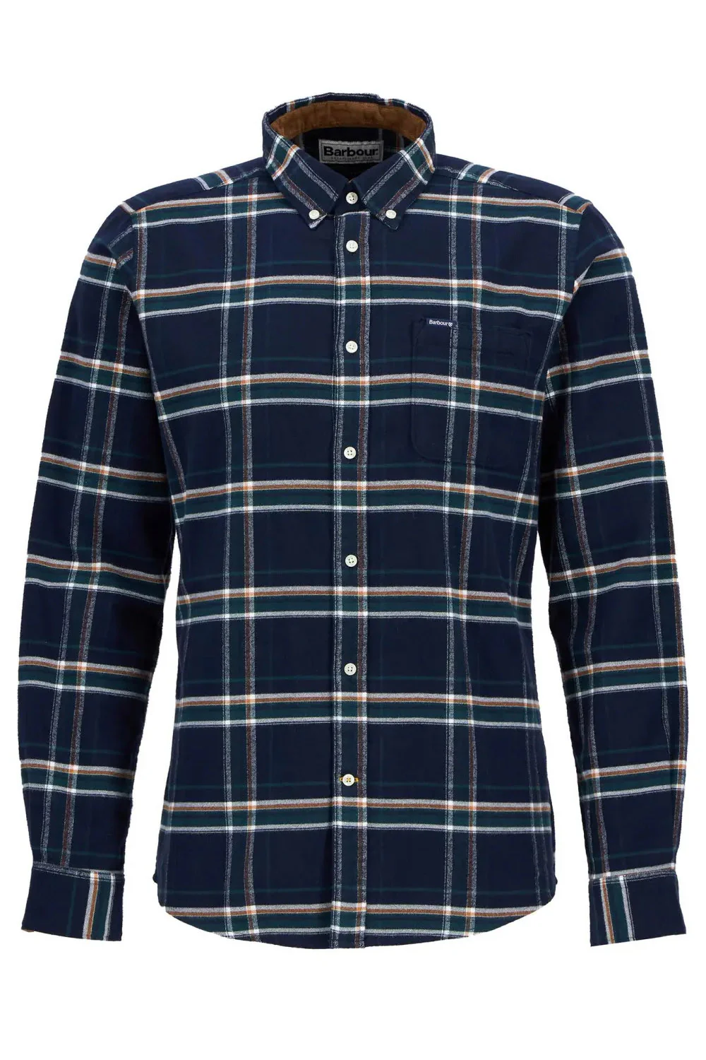 Ronan Tailored Brushed Cotton Shirt - Inky Blue