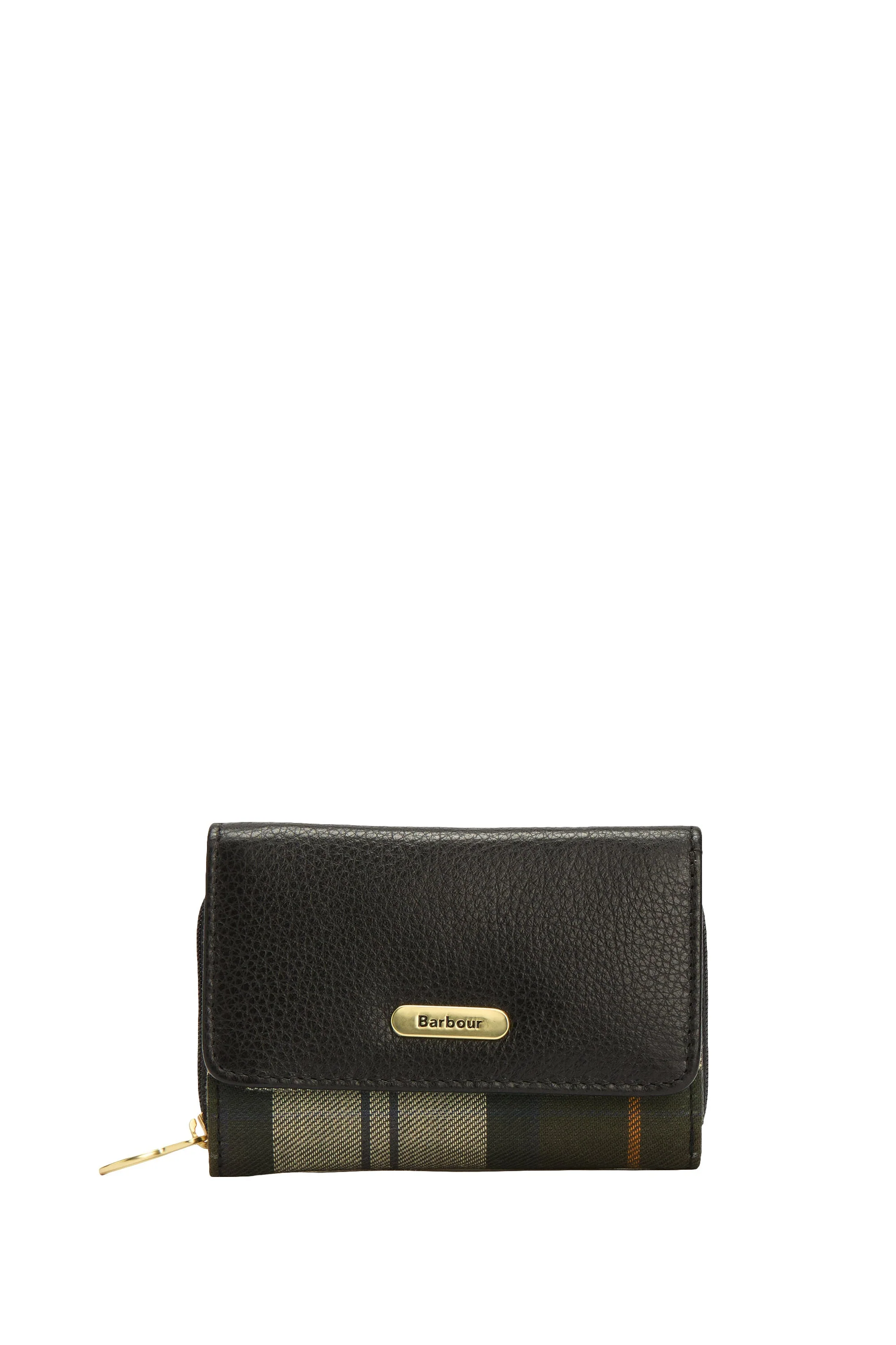 Rosa Leather French Purse - Black/Ancient