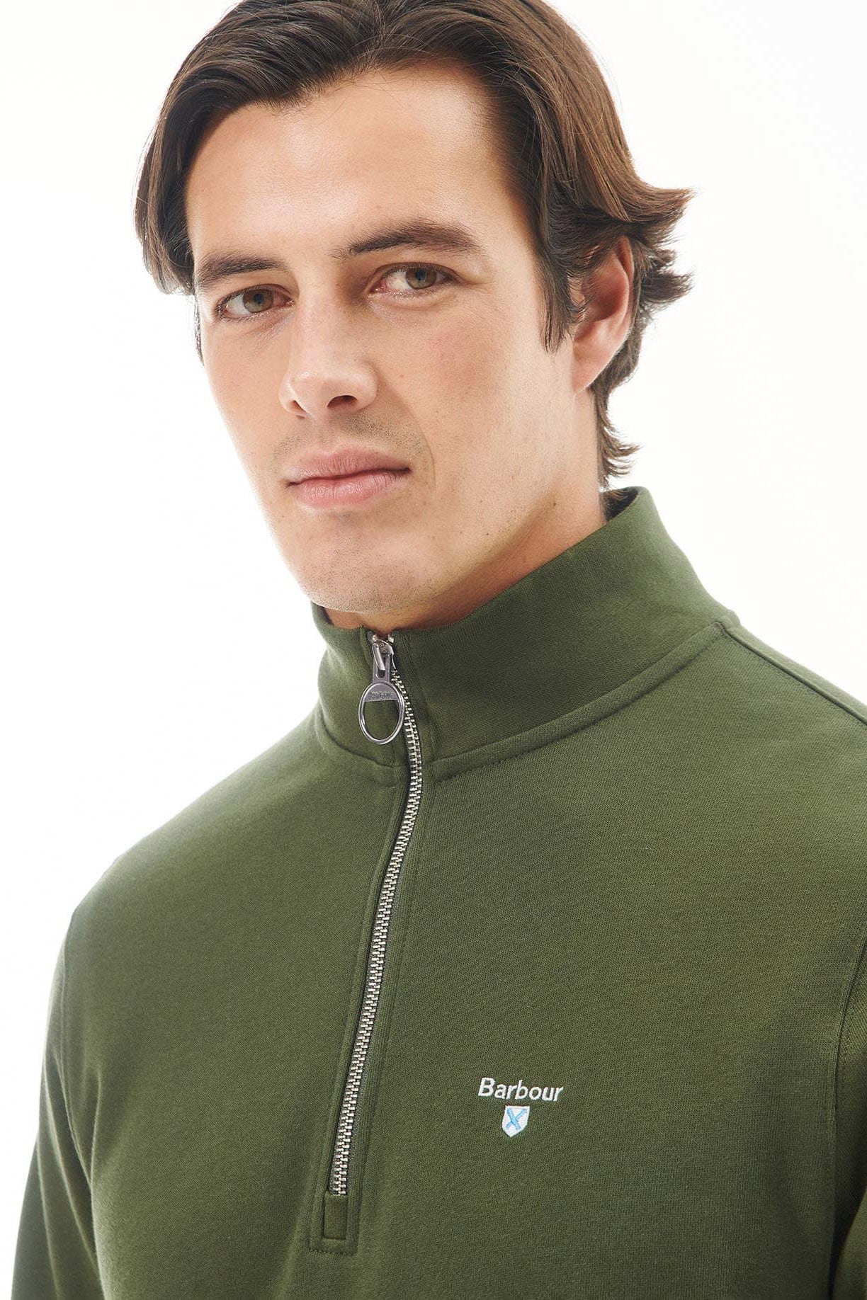 Rothley Half Zip - Olive - Image 4
