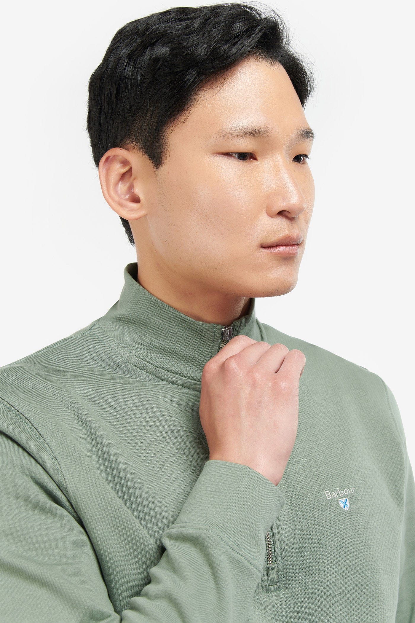 Rothley Half Zip Sweatshirt - Agave Green - Image 4