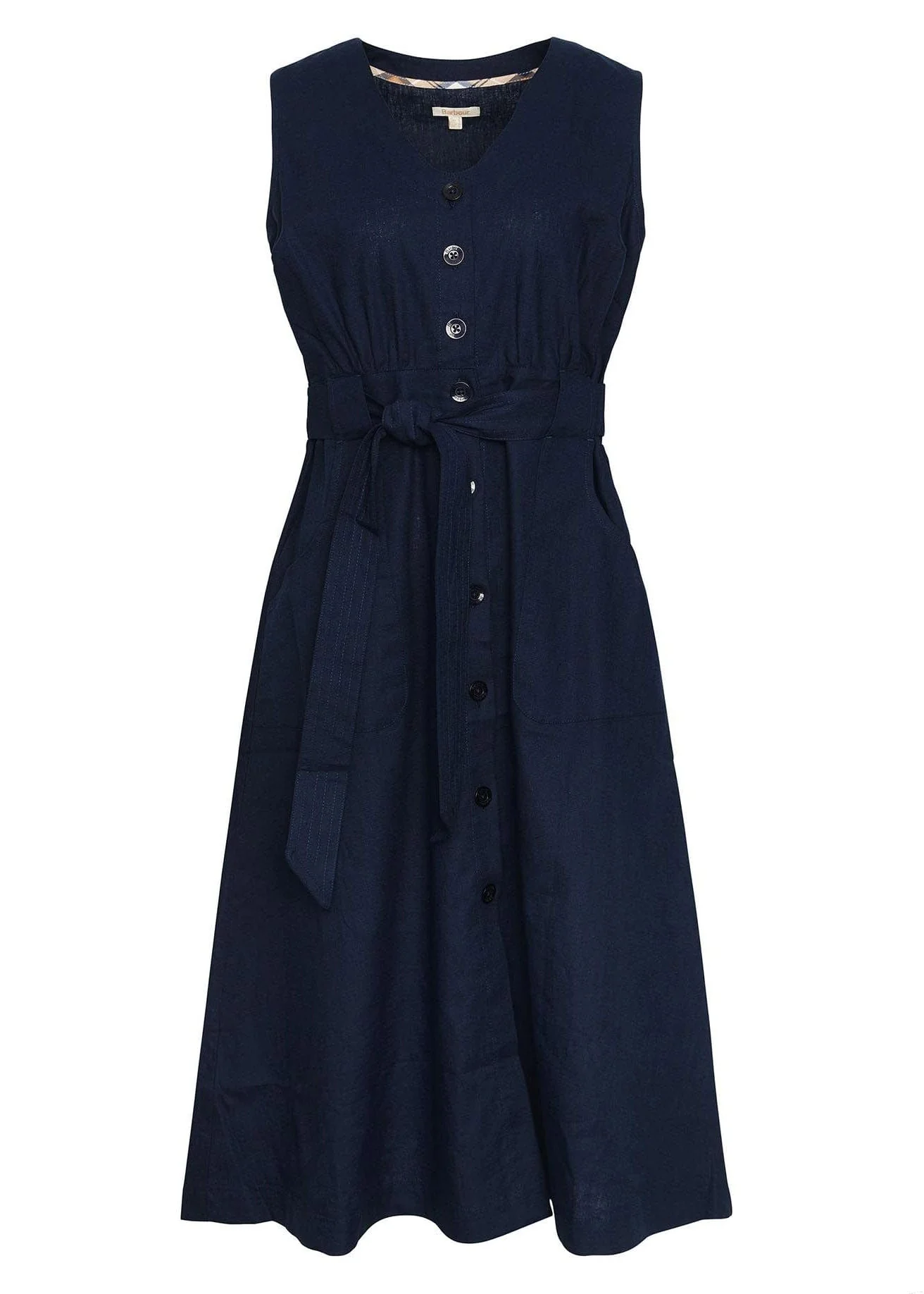 Rutherglen Sleeveless Midi Dress - Classic Navy