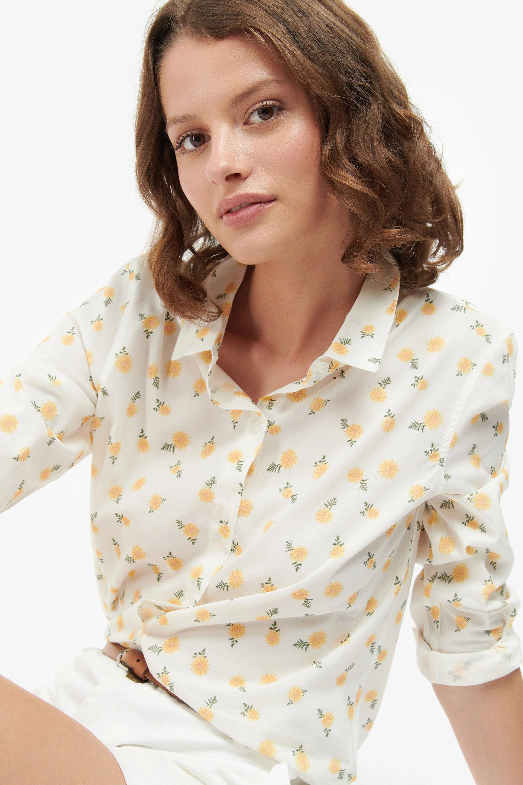 Safari Shirt - Cloud/Sunflower Print - Image 2
