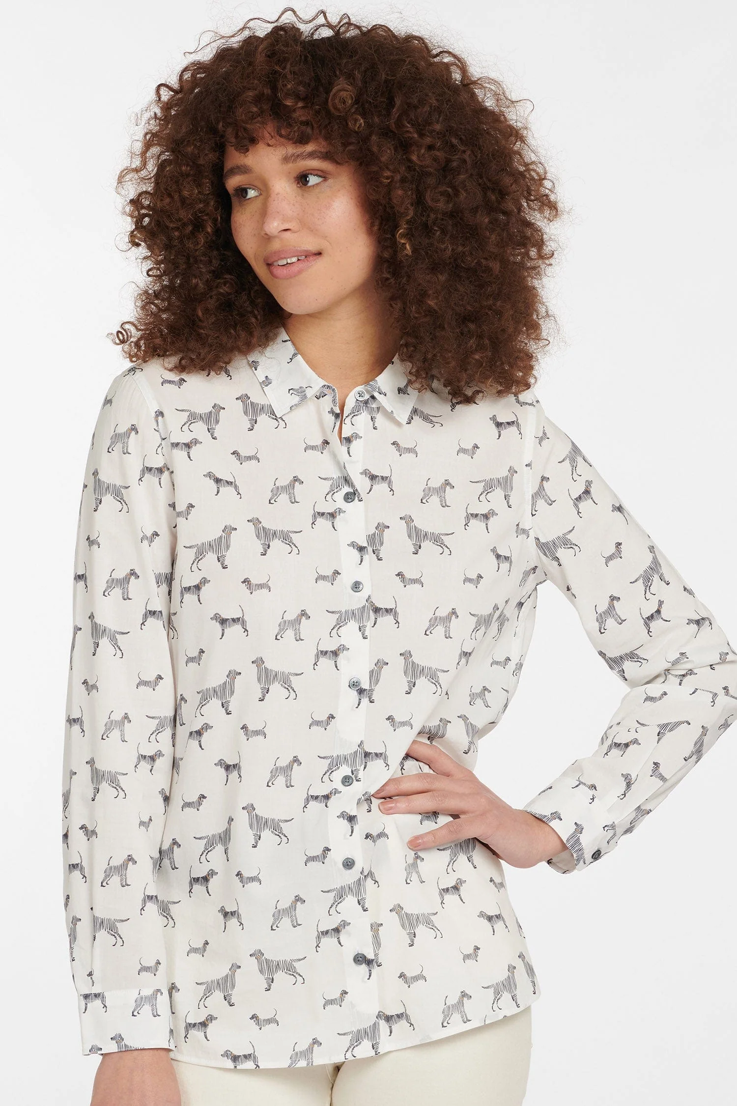 Safari Shirt - Off White Country Print - Image 2