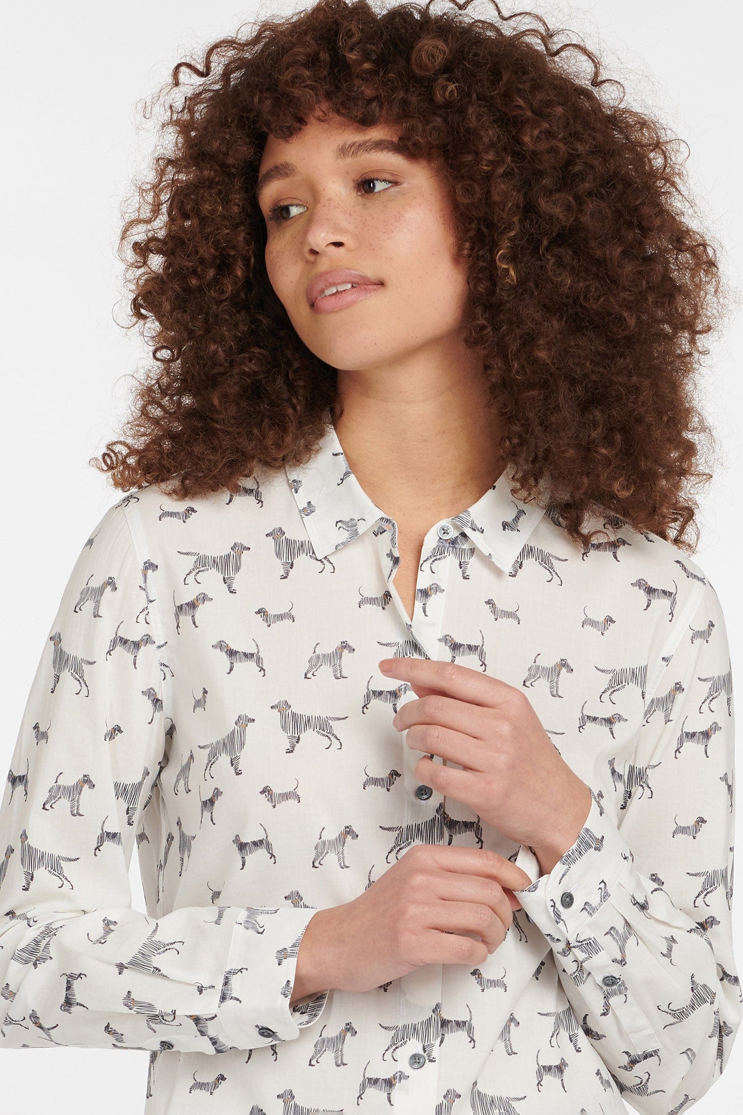 Safari Shirt - Off White Country Print - Image 6