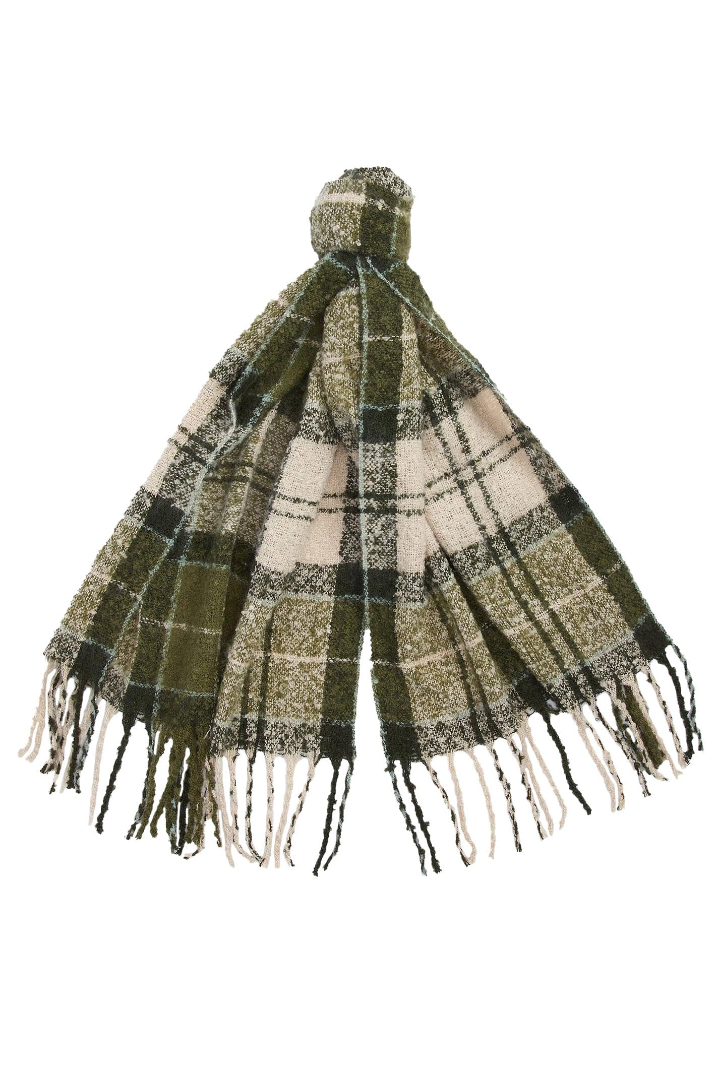 Saltburn Beanie And Tartan Scarf Gift Set - Ancient Loden - Image 3