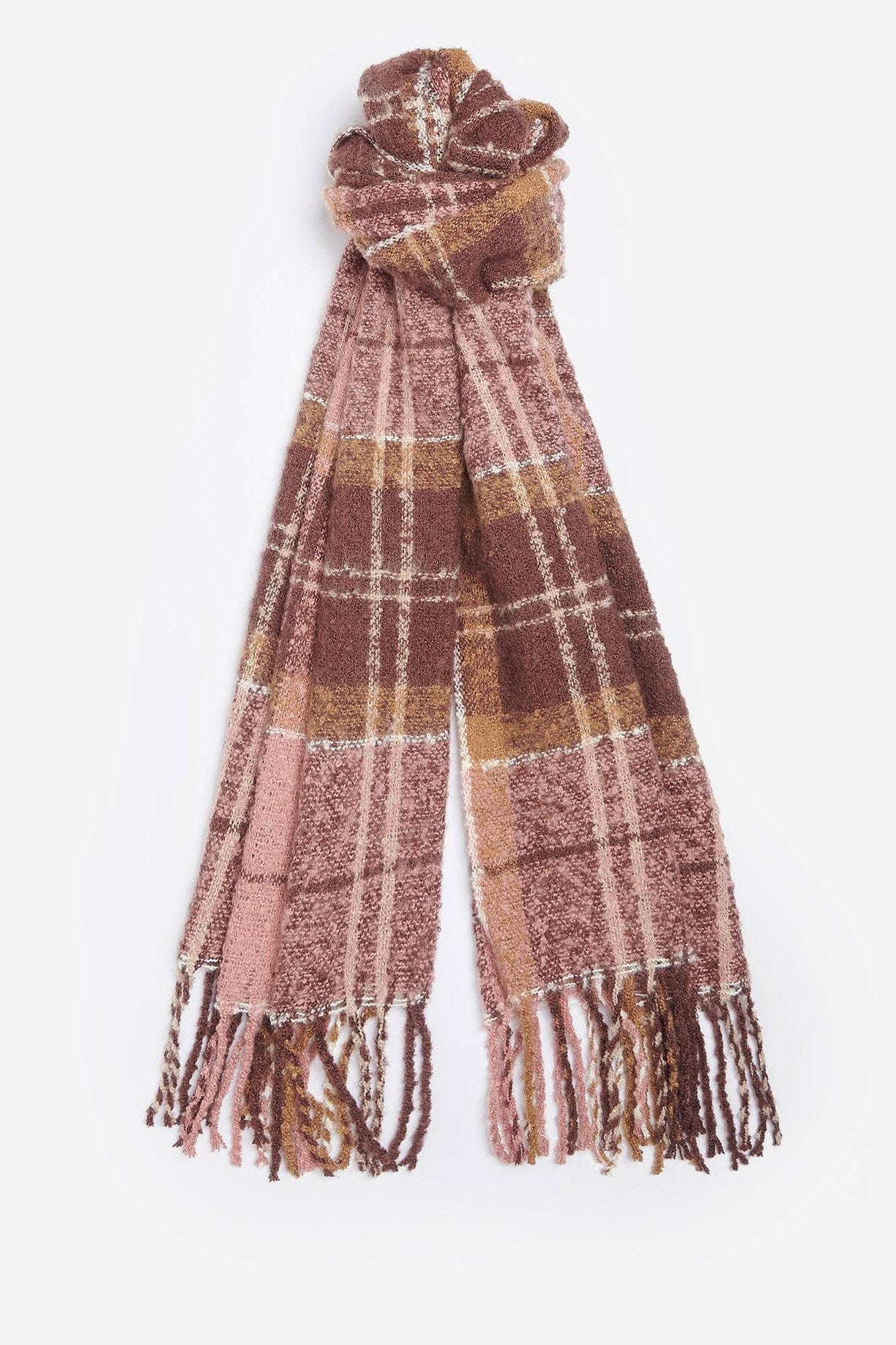 Saltburn Beanie & Tartan Scarf Gift Set - Chocolate - Image 3