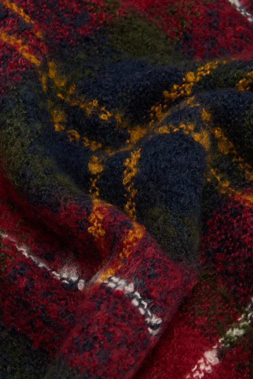 Saltburn Beanie & Tartan Scarf Gift Set - Winterberry Tartan - Image 4