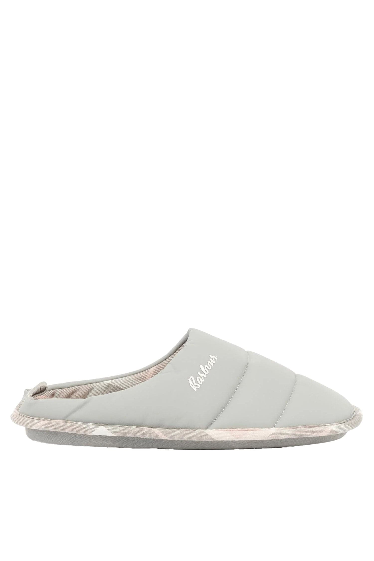 Scottie Quilted Slippers - Grey