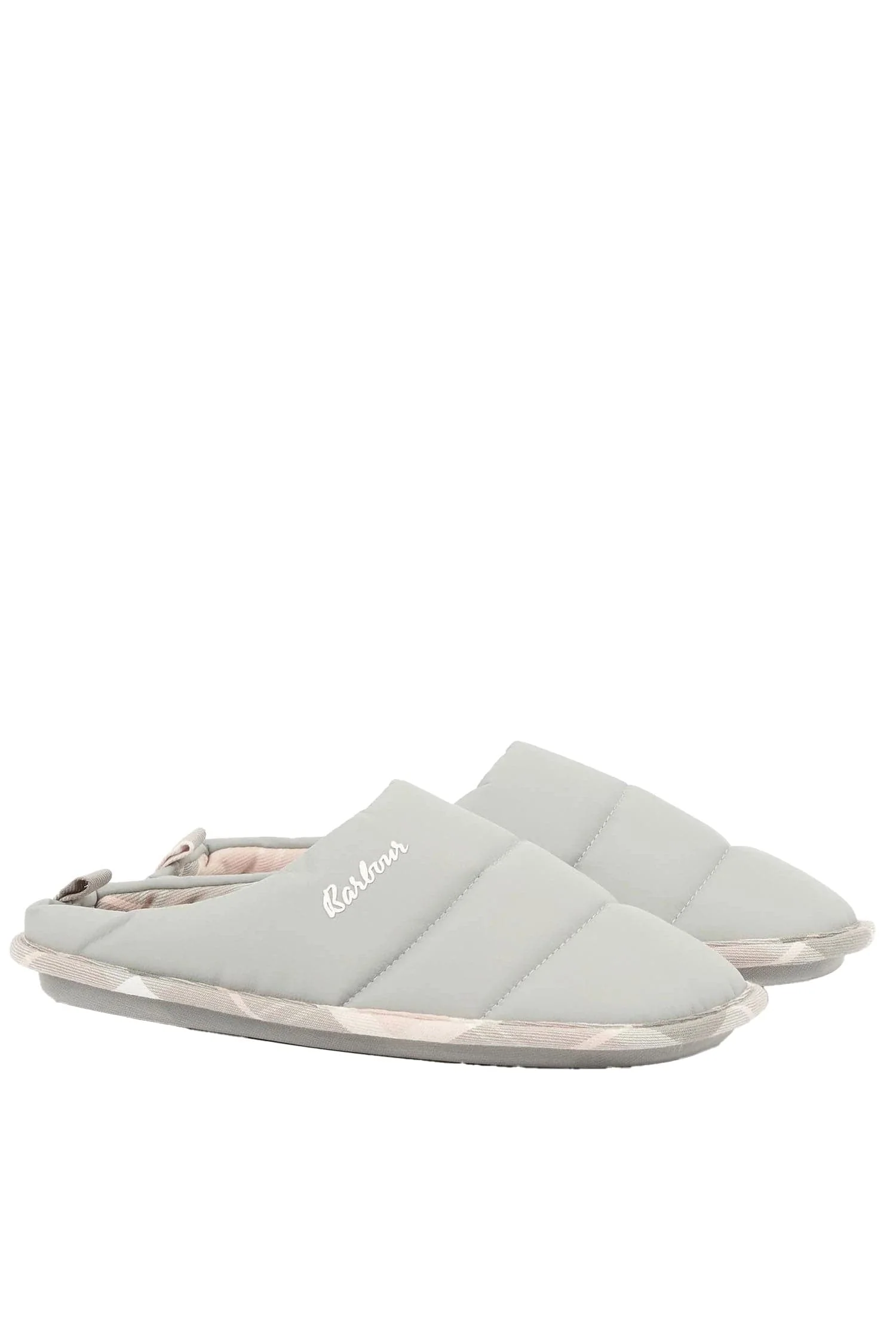 Scottie Quilted Slippers - Grey - Image 2