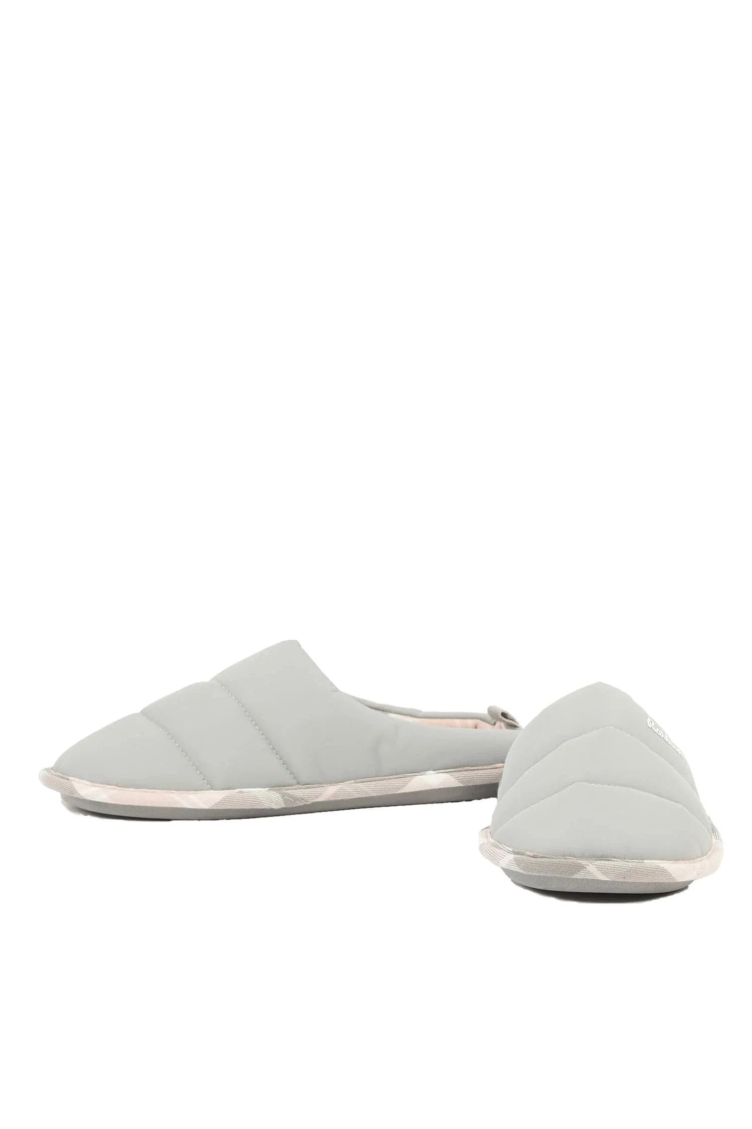 Scottie Quilted Slippers - Grey - Image 3