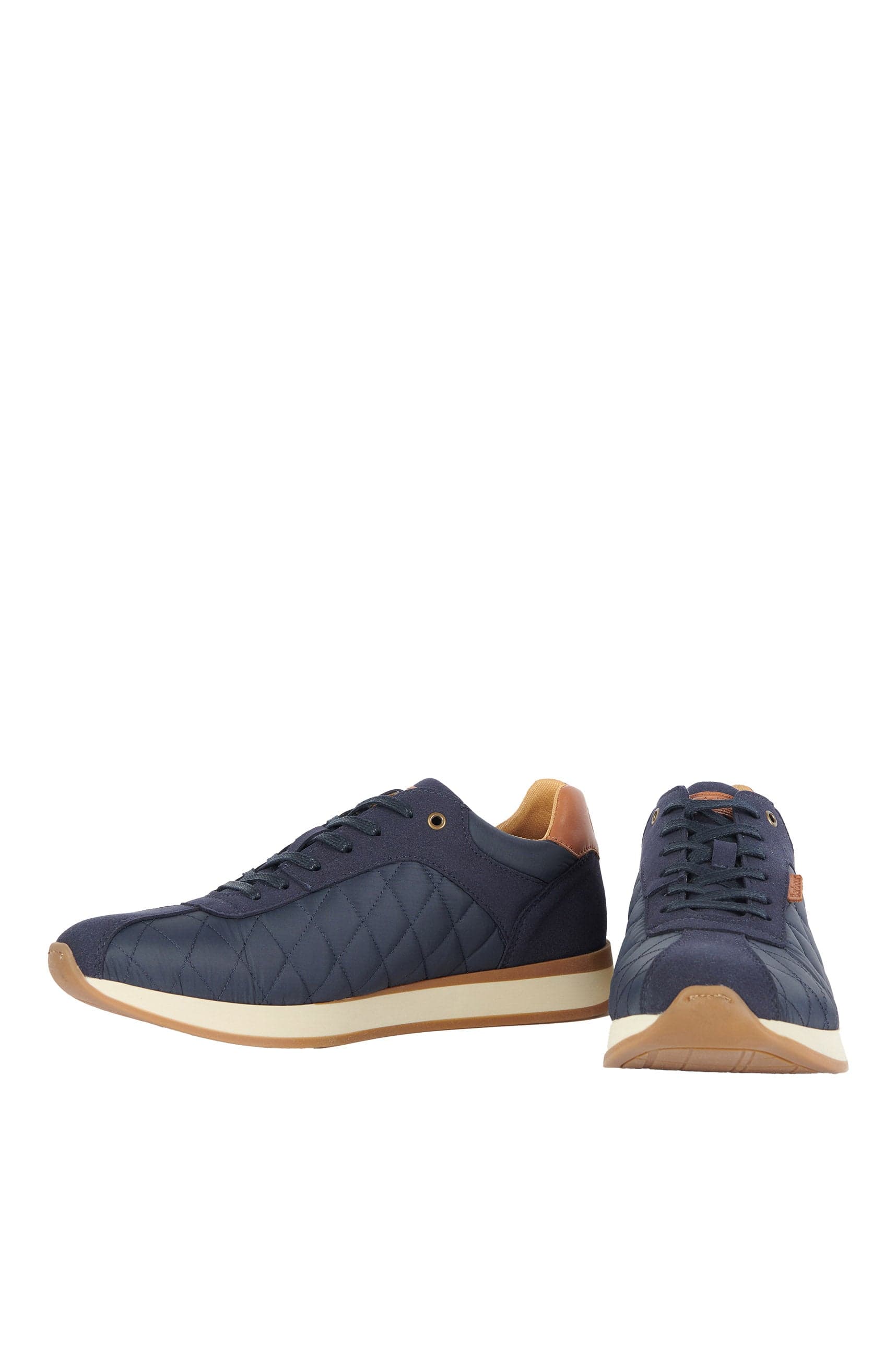Seth Diamond Quilted Trainers - Navy - Image 3
