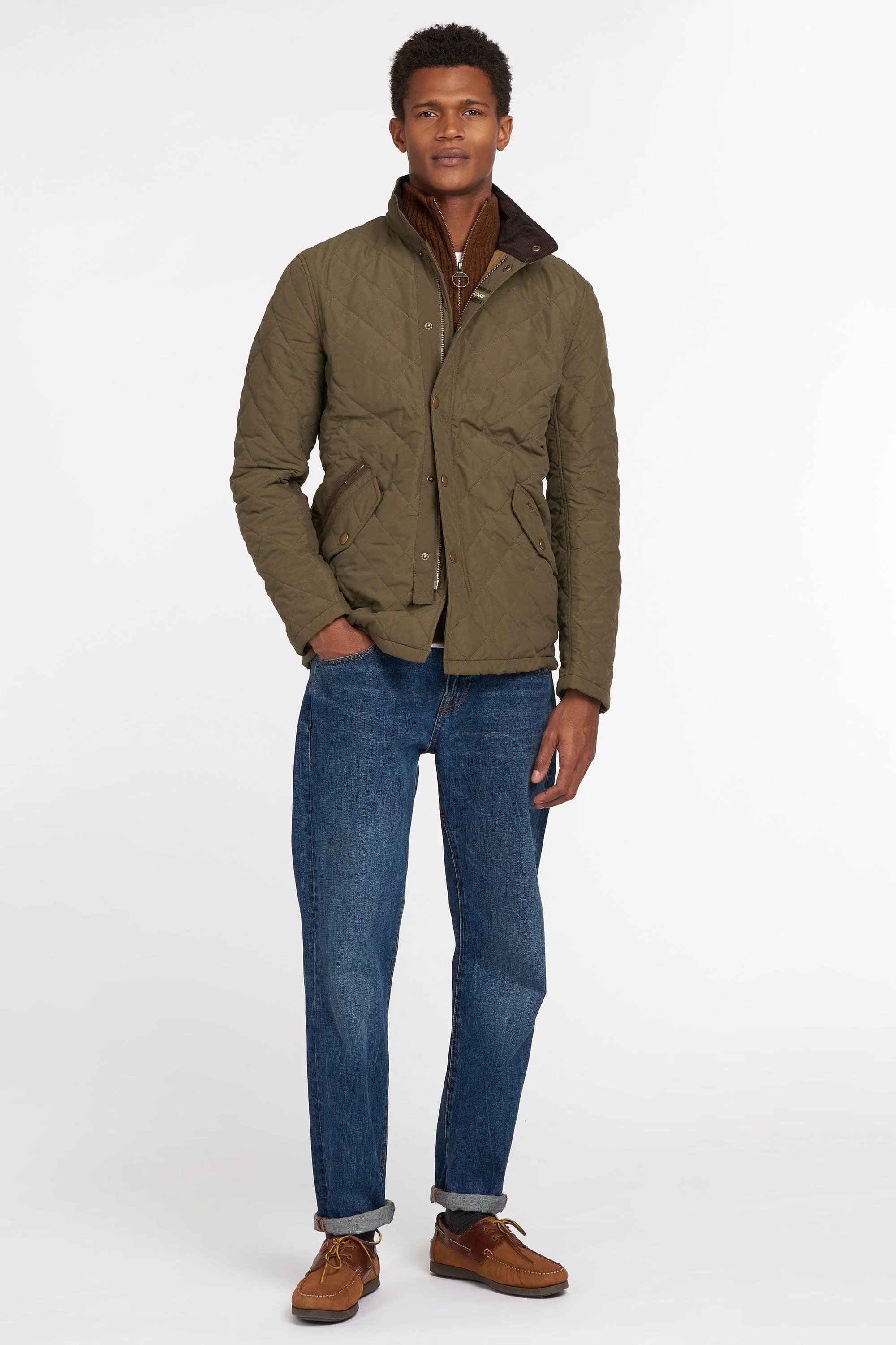 Shoveler Quilted Jacket - Army Green - Image 4