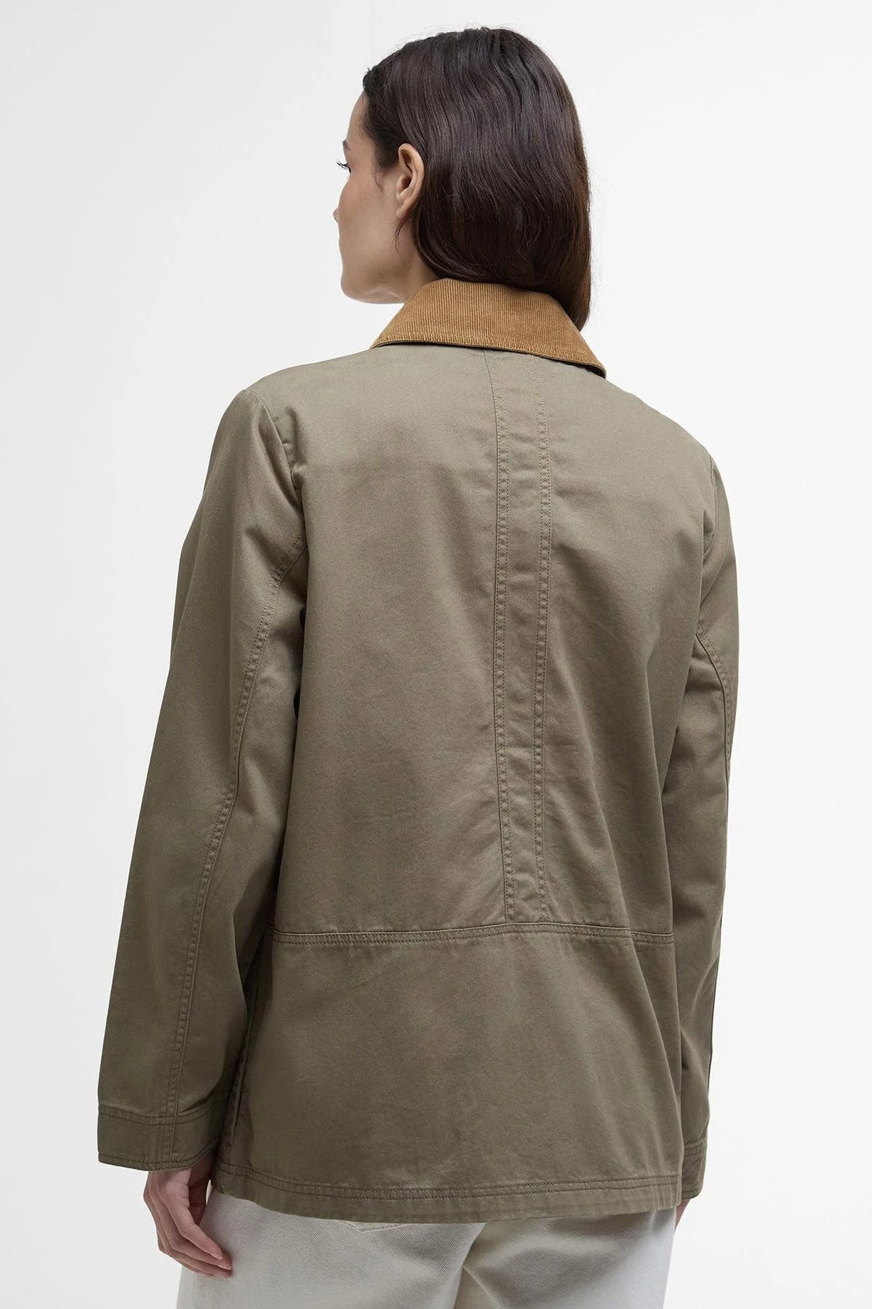Sonnie Cotton Twill Casual Jacket - Dusky Green - Image 3