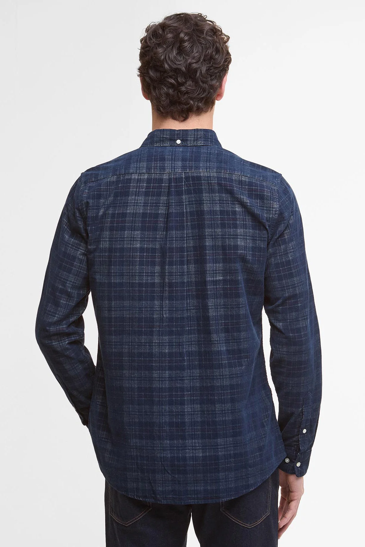 Southfield Corduroy Tailored Shirt - Dark Navy - Image 3